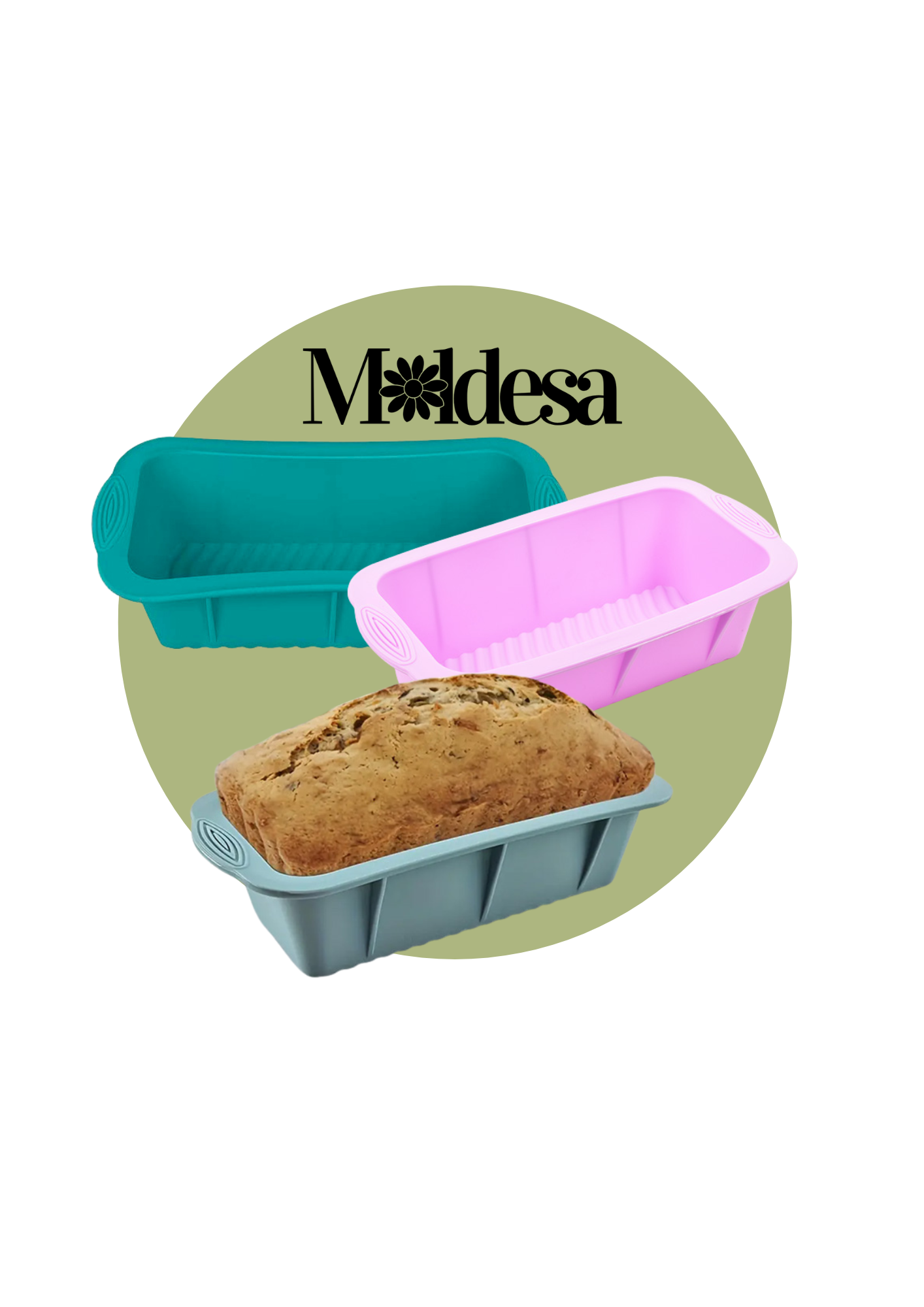 Molde de silicona 'budín inglés' ondulado