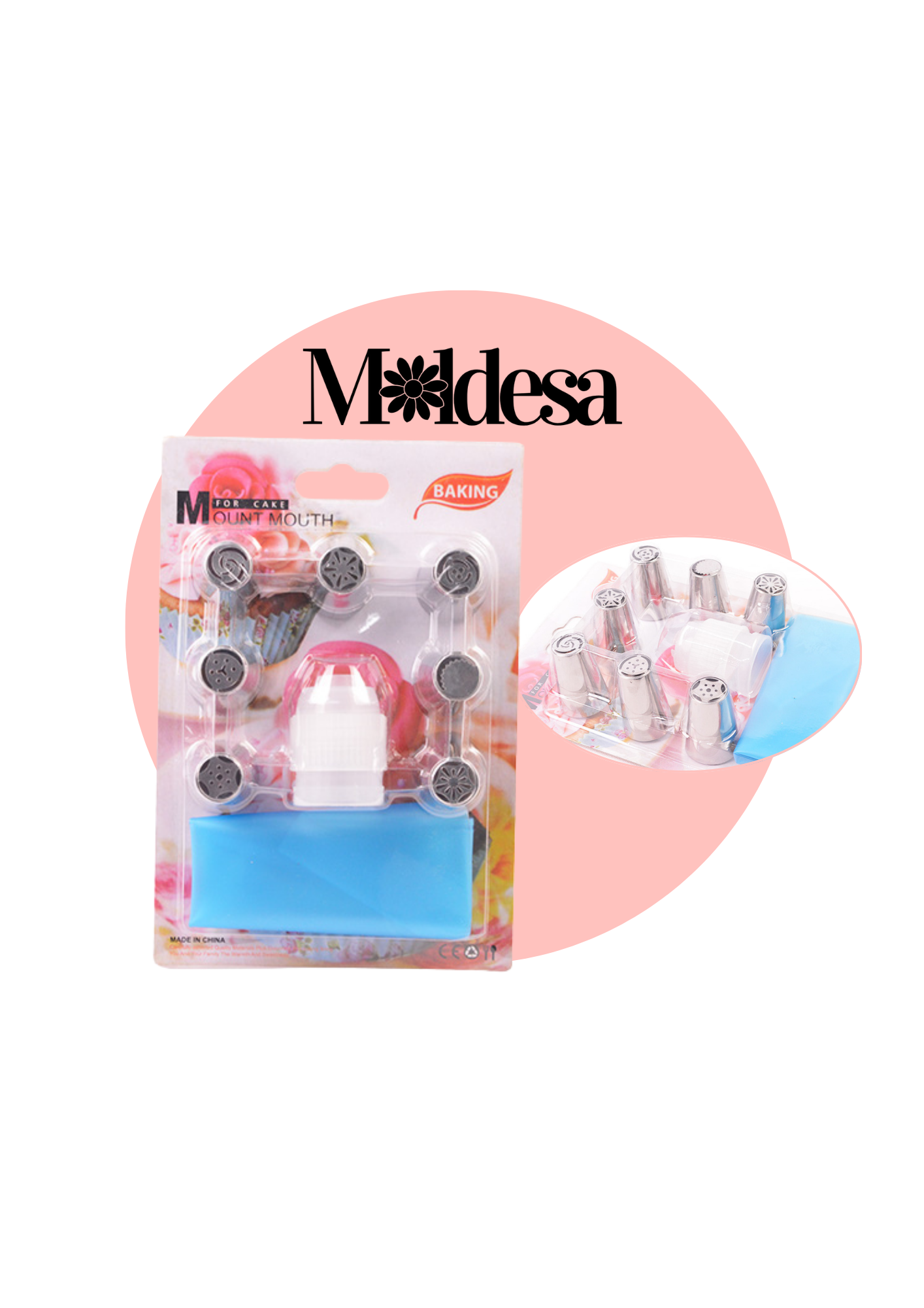 Set de 7 picos ruso + 1 manga + 1 acople