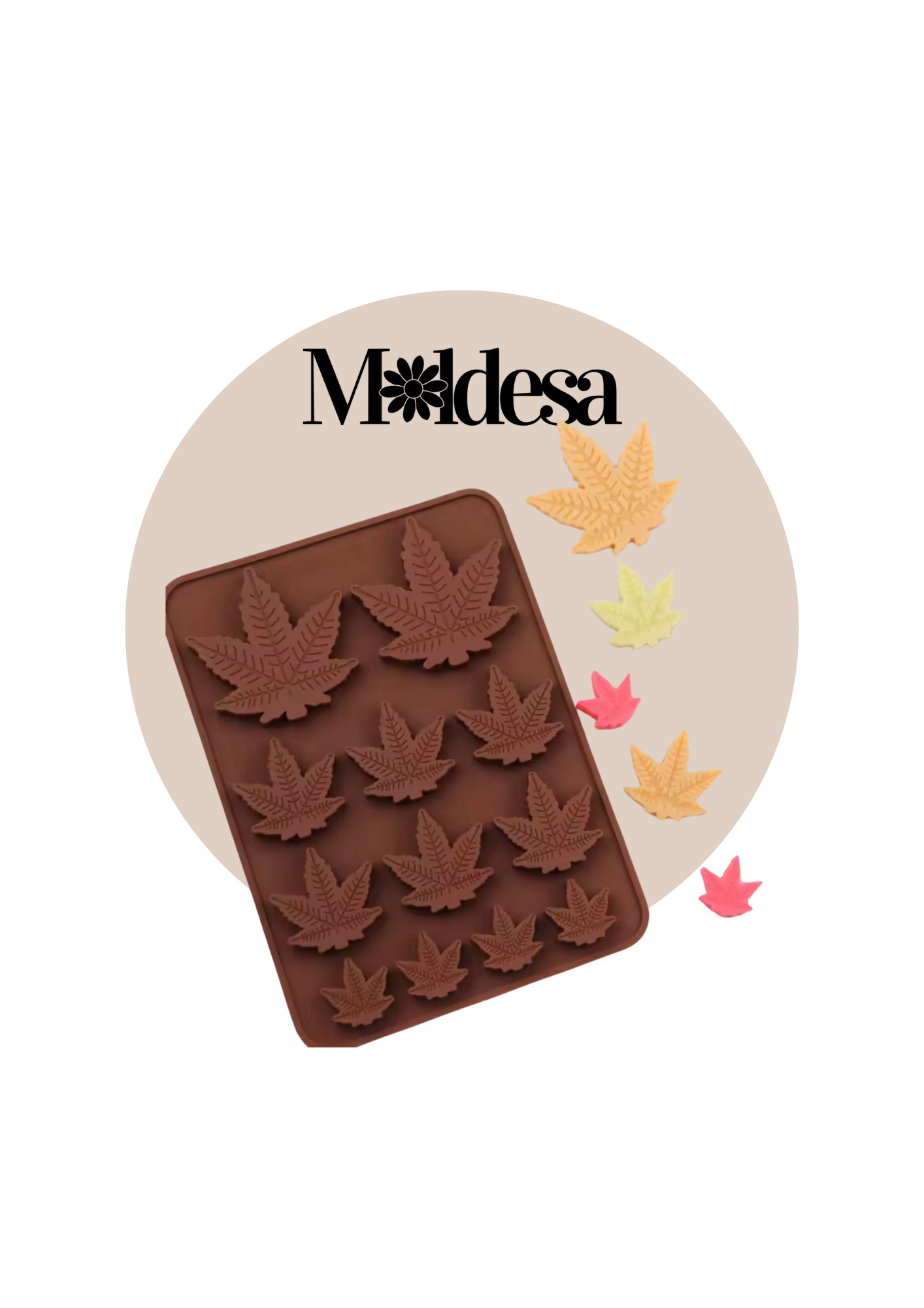 Molde de silicona hoja