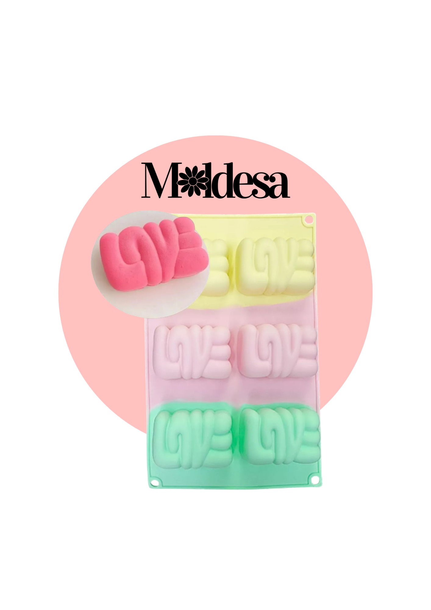 Molde de silicona LOVE