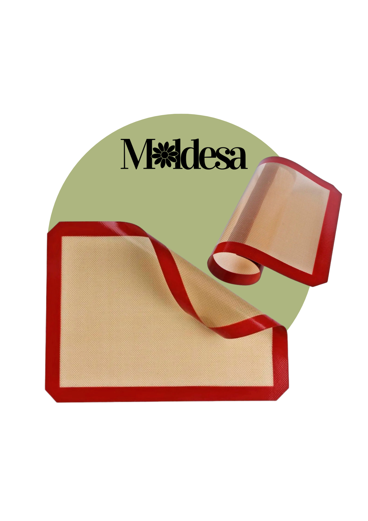 Placa de silicona antiadherente con malla