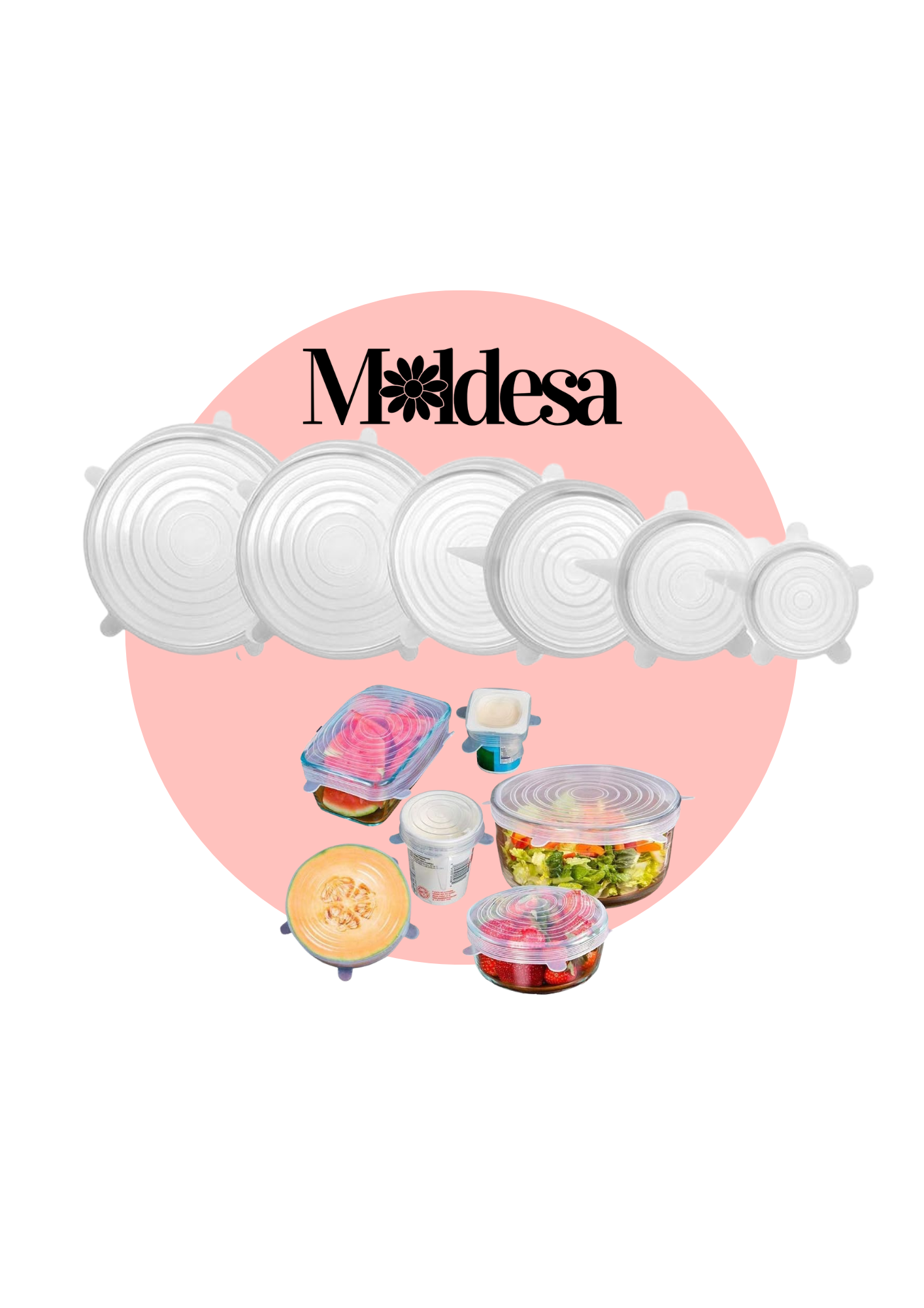 Tapas de silicona reutilizables