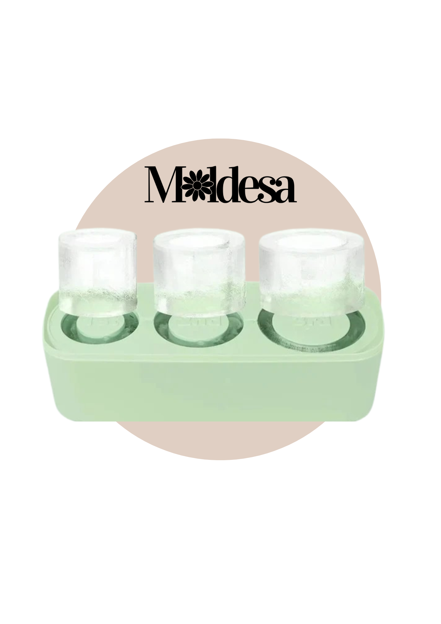 Molde para hielo cilíndrico 3 tamaños