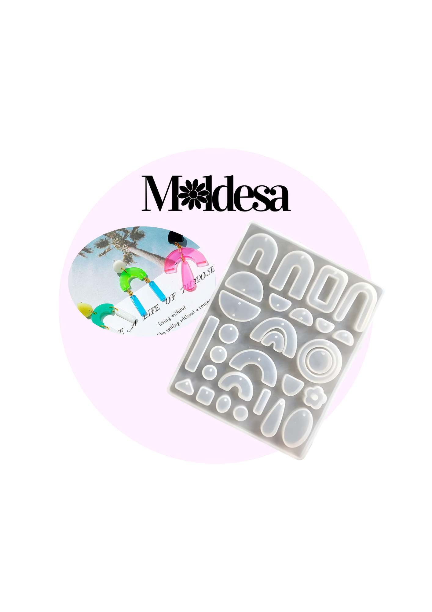 Moldes de silicona de 28 aros diferentes