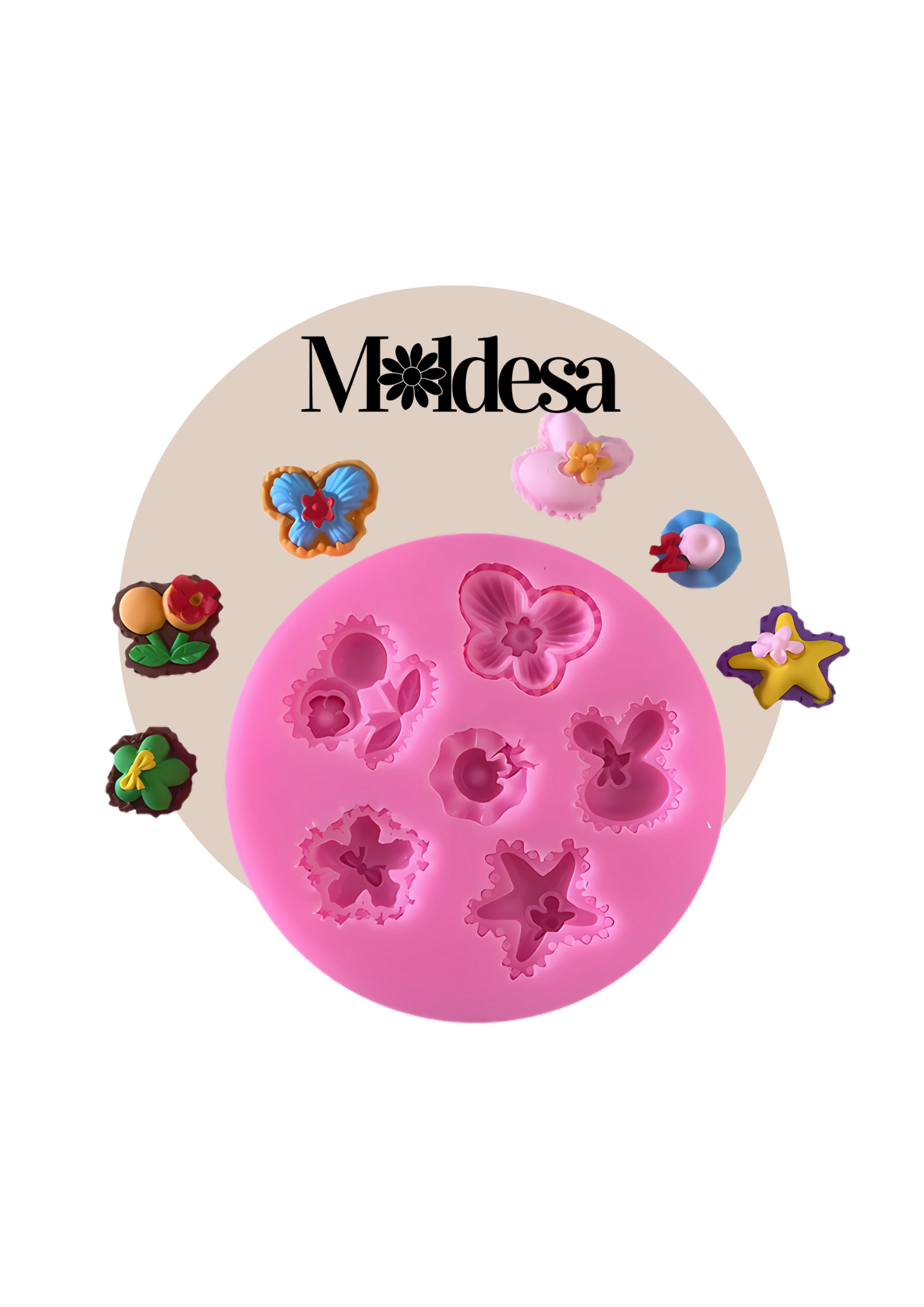 Molde de silicona para minis figuras decorativas