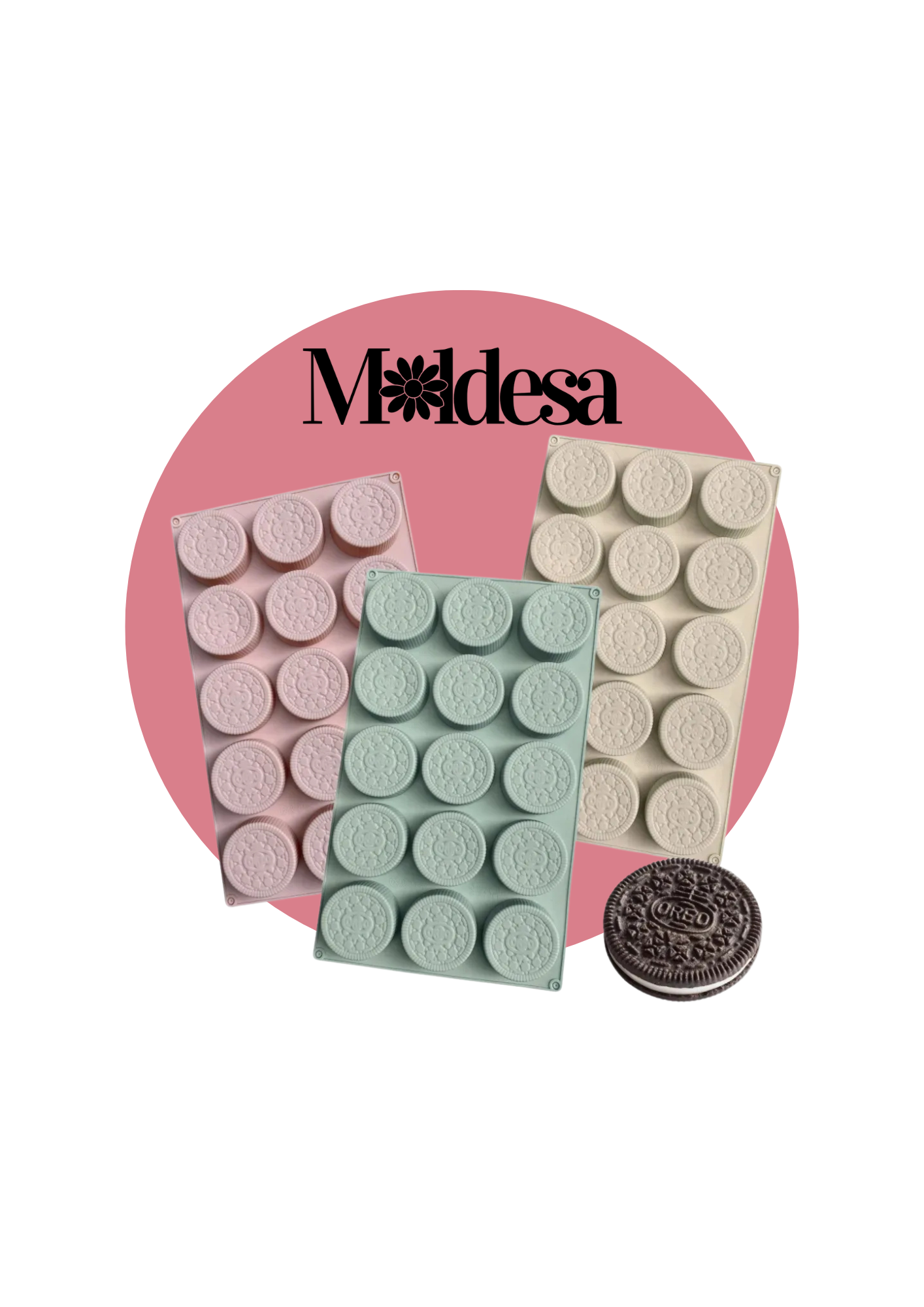 Molde para galletas tipo Oreo