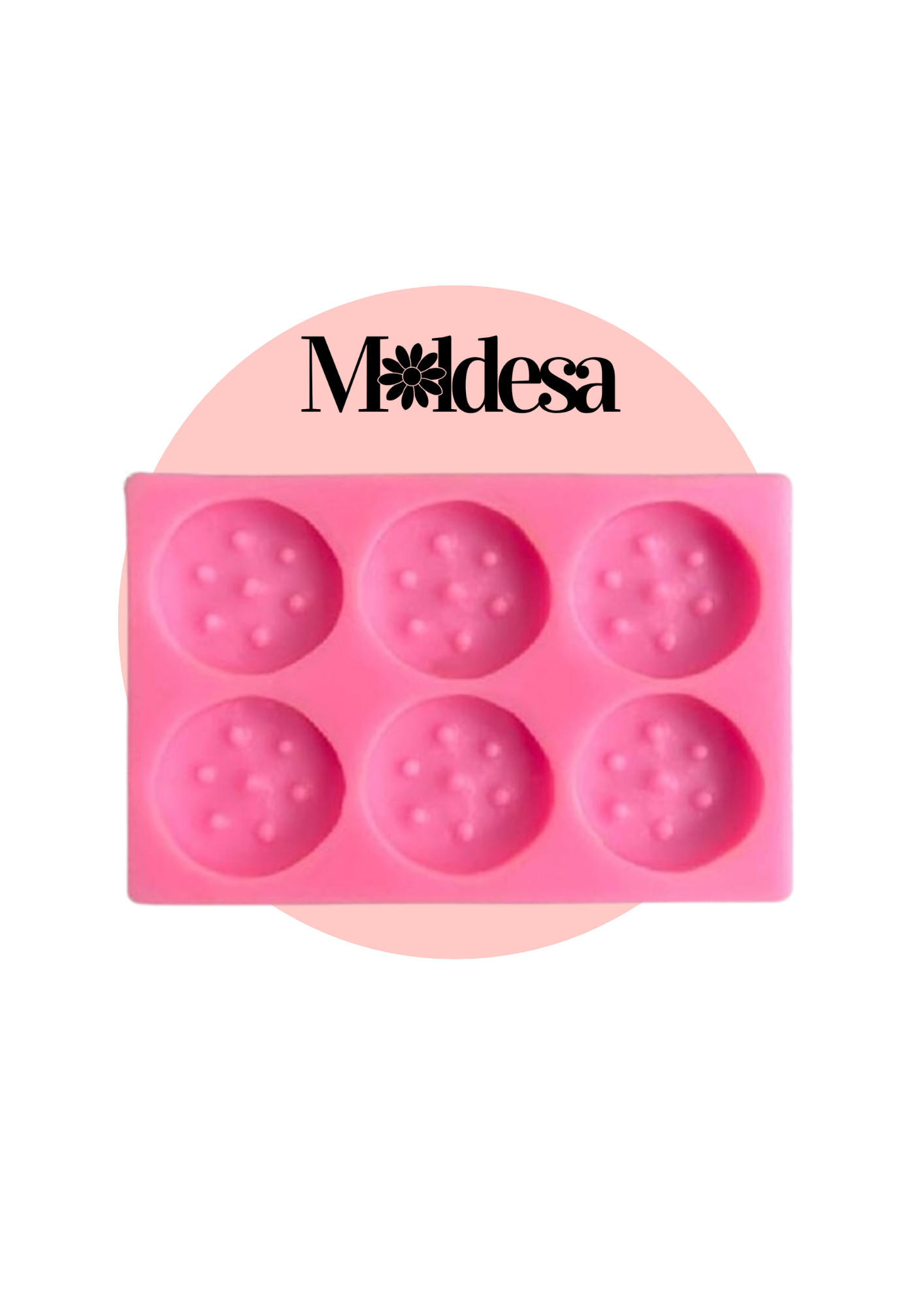 Molde de silicona para galletas redondos