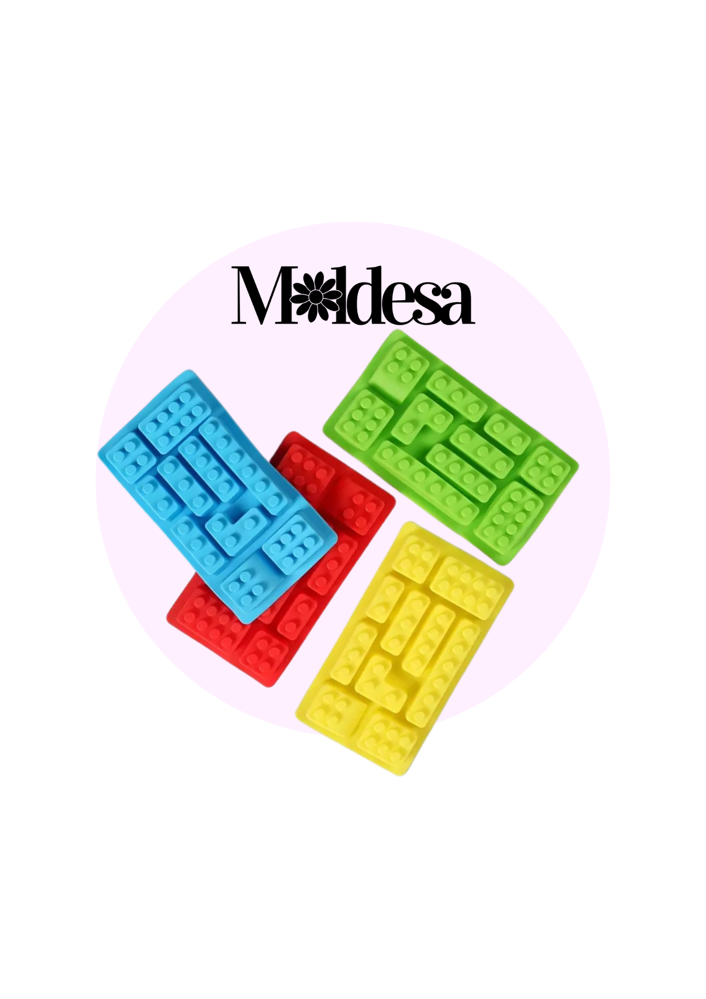 Molde de silicona ladrillos de lego