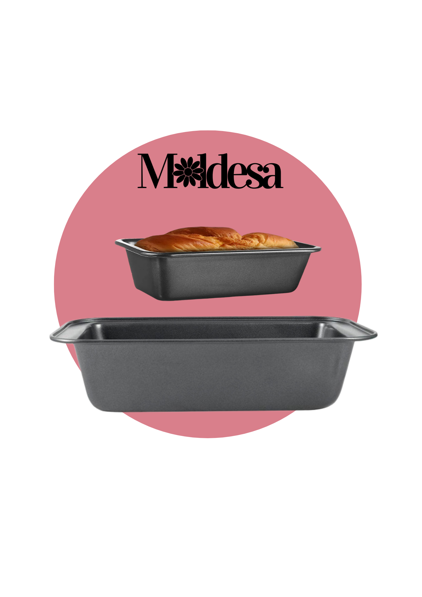 Molde antiadherente rectangular para budín ingles