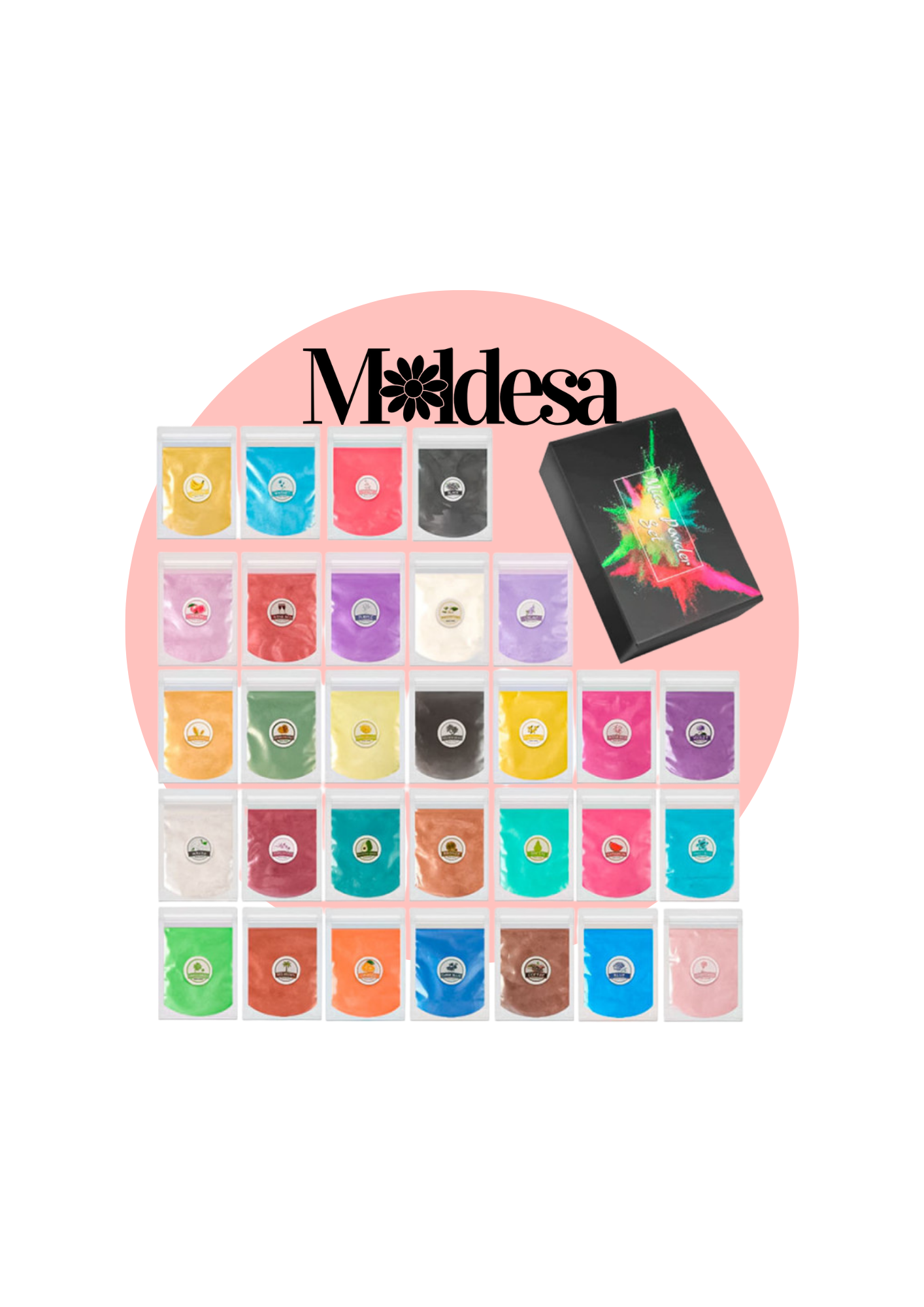 SET 30 MICA POWDER PIGMENTO METALIZADO
