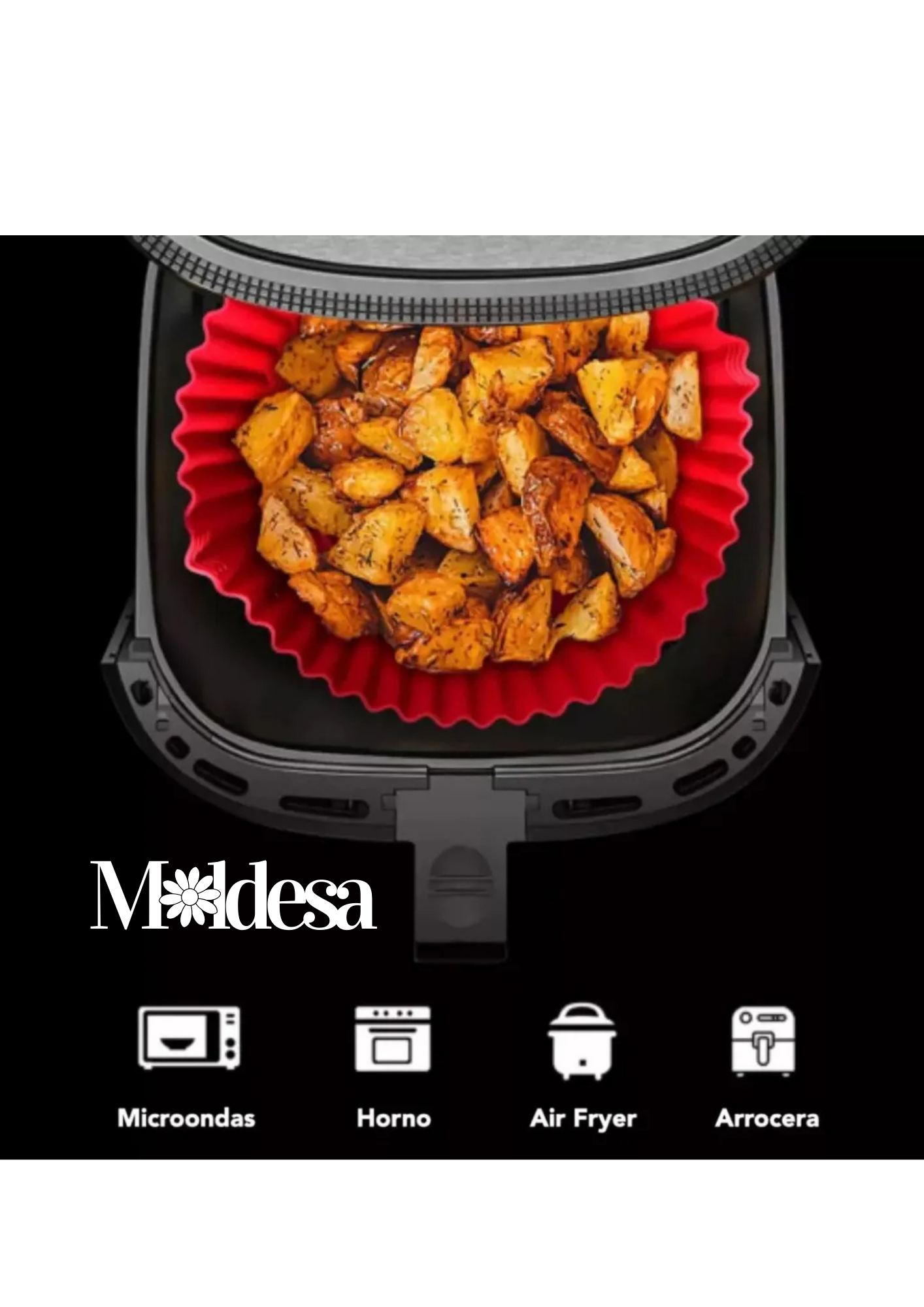 Bandeja de silicona redondo
