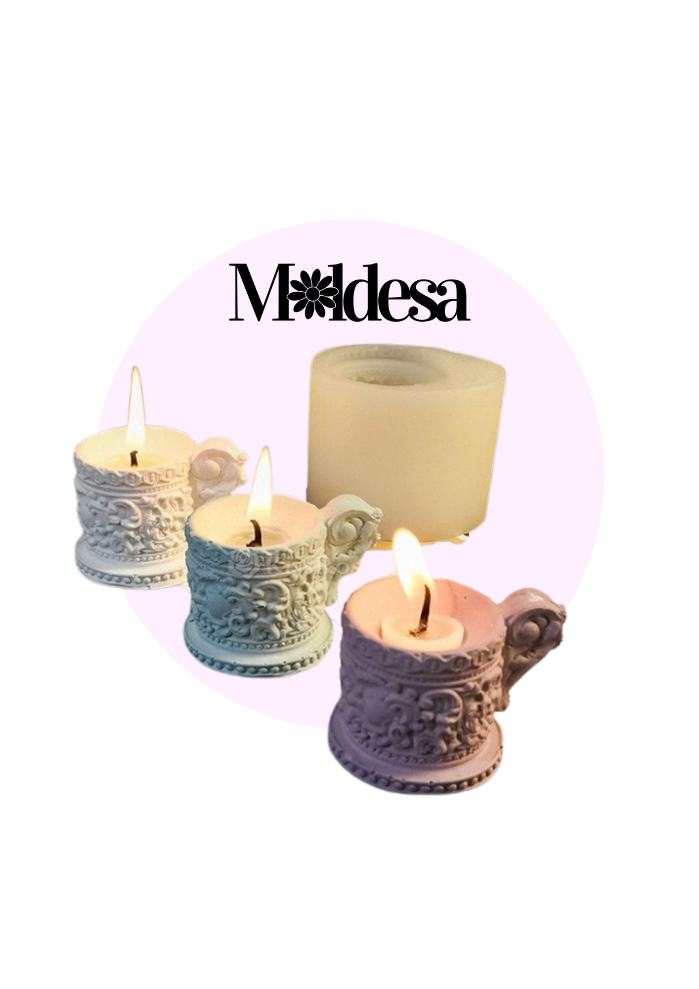 MOLDE SILICONA p/VELA JARRITO CON ASA