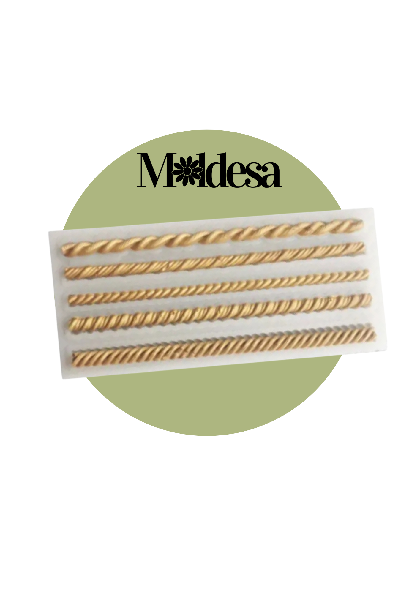 Molde de silicona 5 lazos decorativa