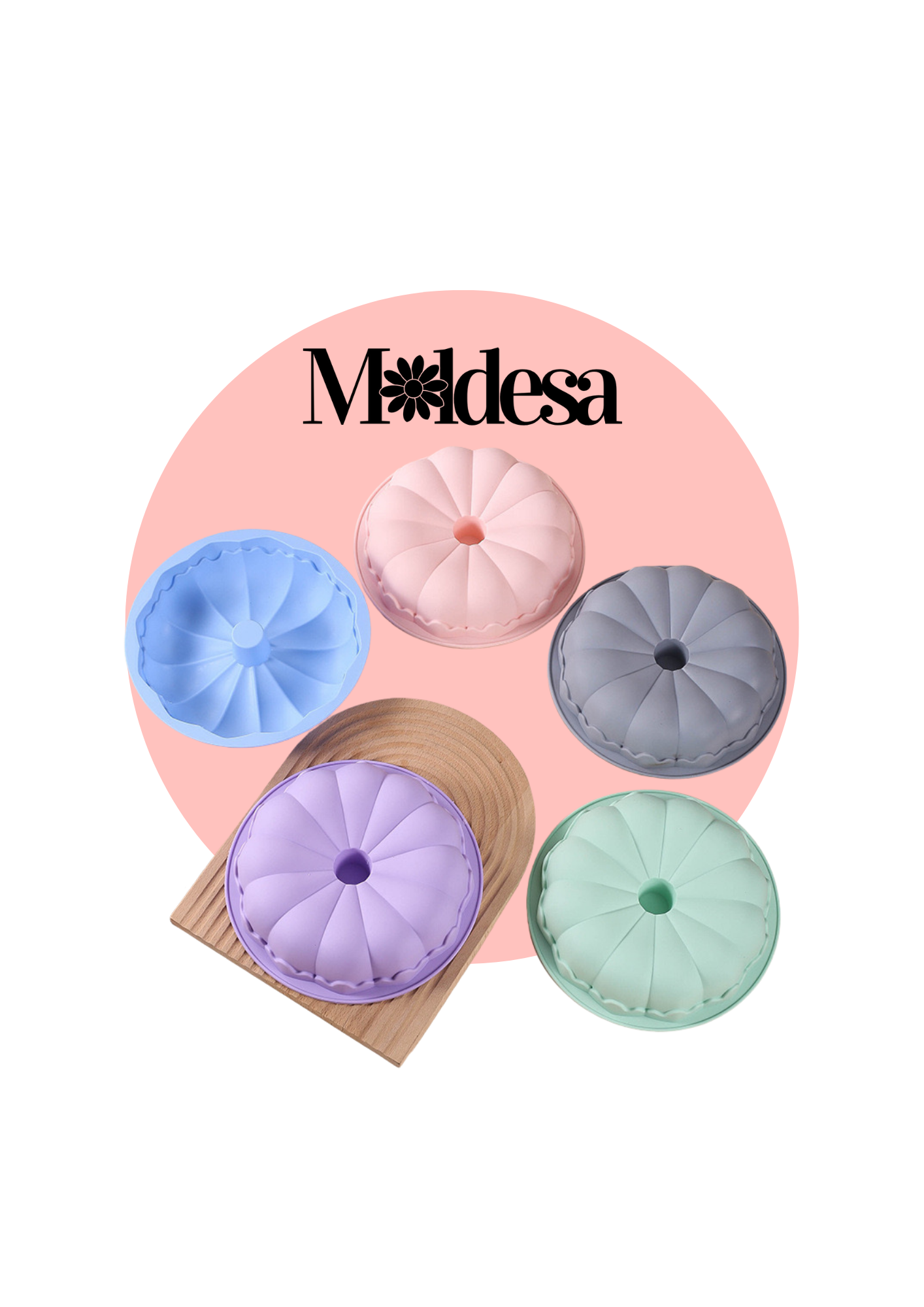 Molde de silicona flor