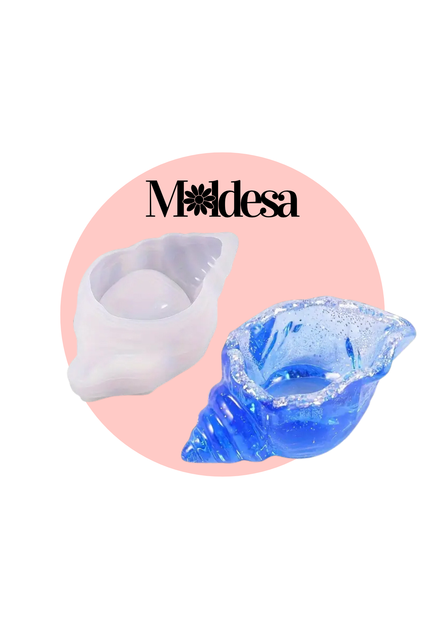 Molde de silicona caracola