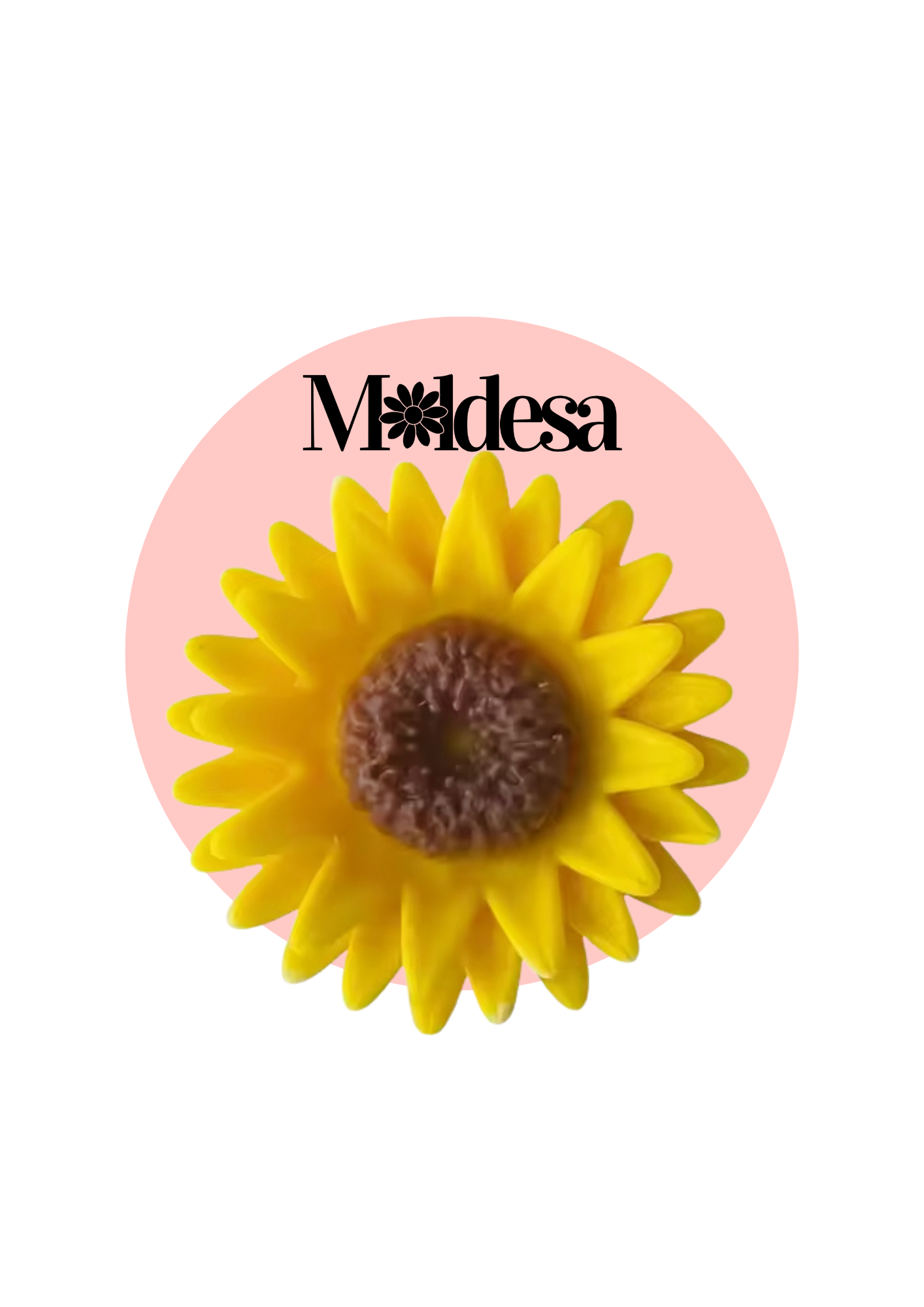 Molde de silicona girasol grande 