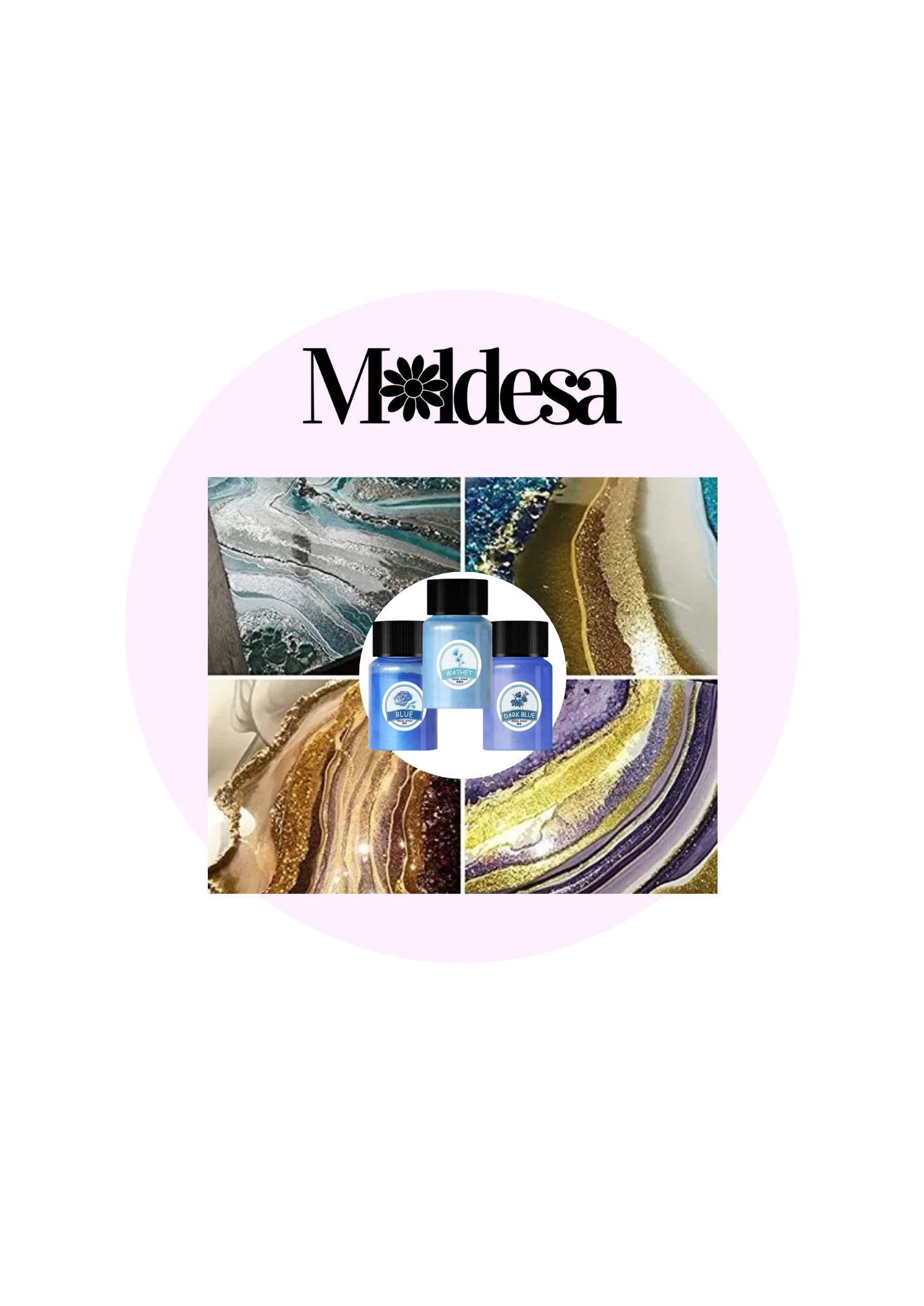 SET 30 MICA POWDER PIGMENTO METALIZADO 