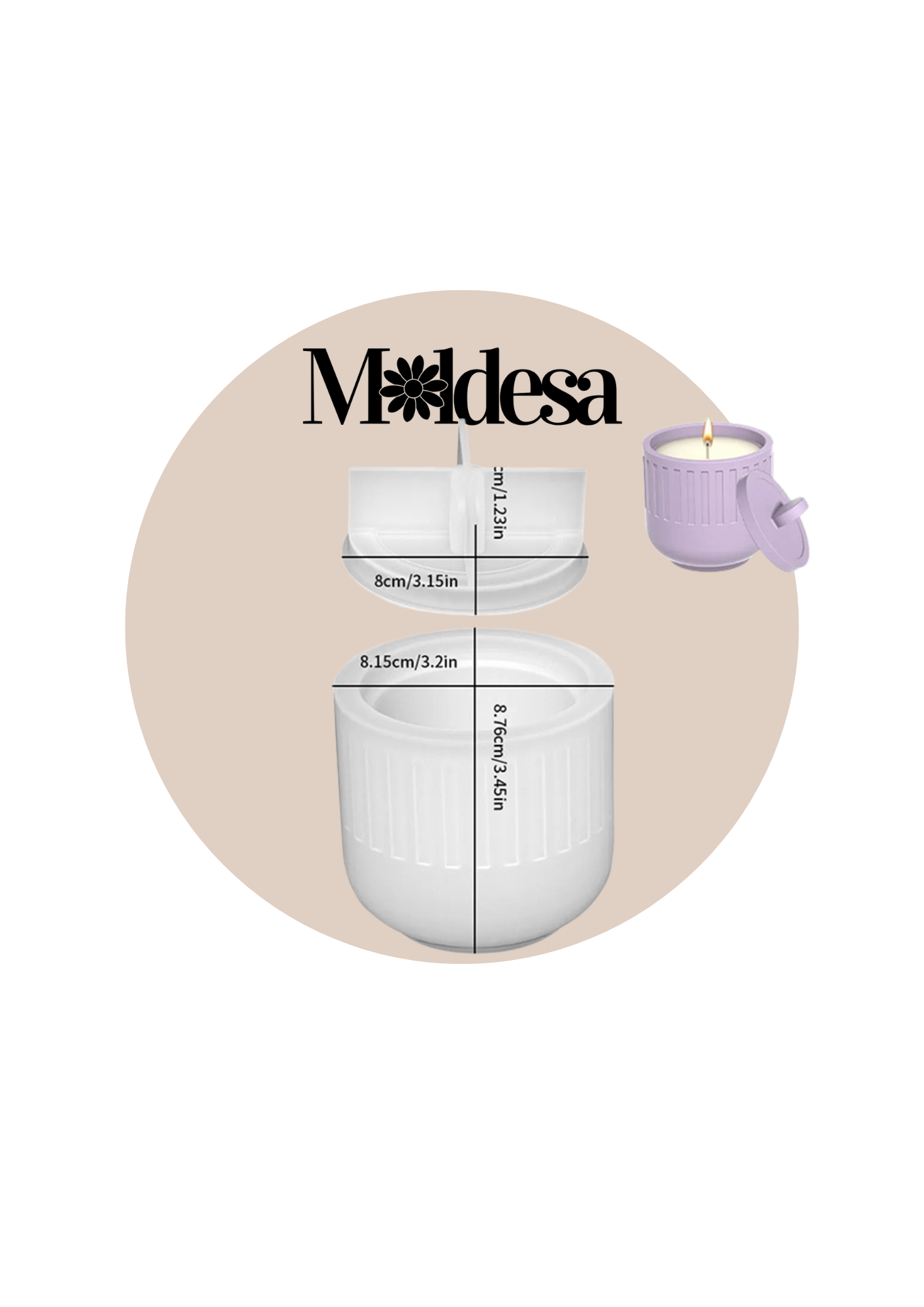 MOLDE SILICONA ALHAJERO RAYADO CON TAPA