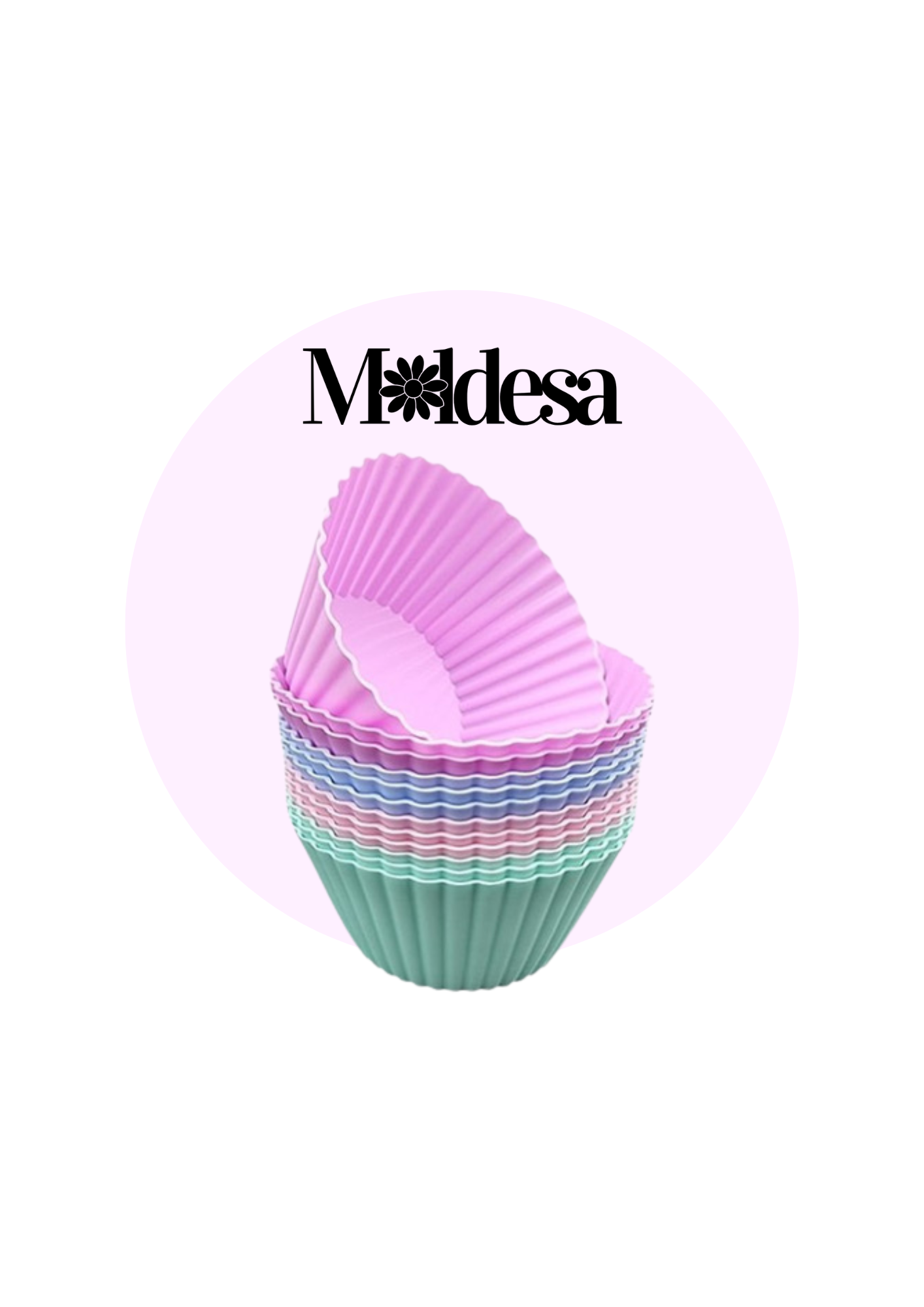 Moldes de silicona para cupcakes