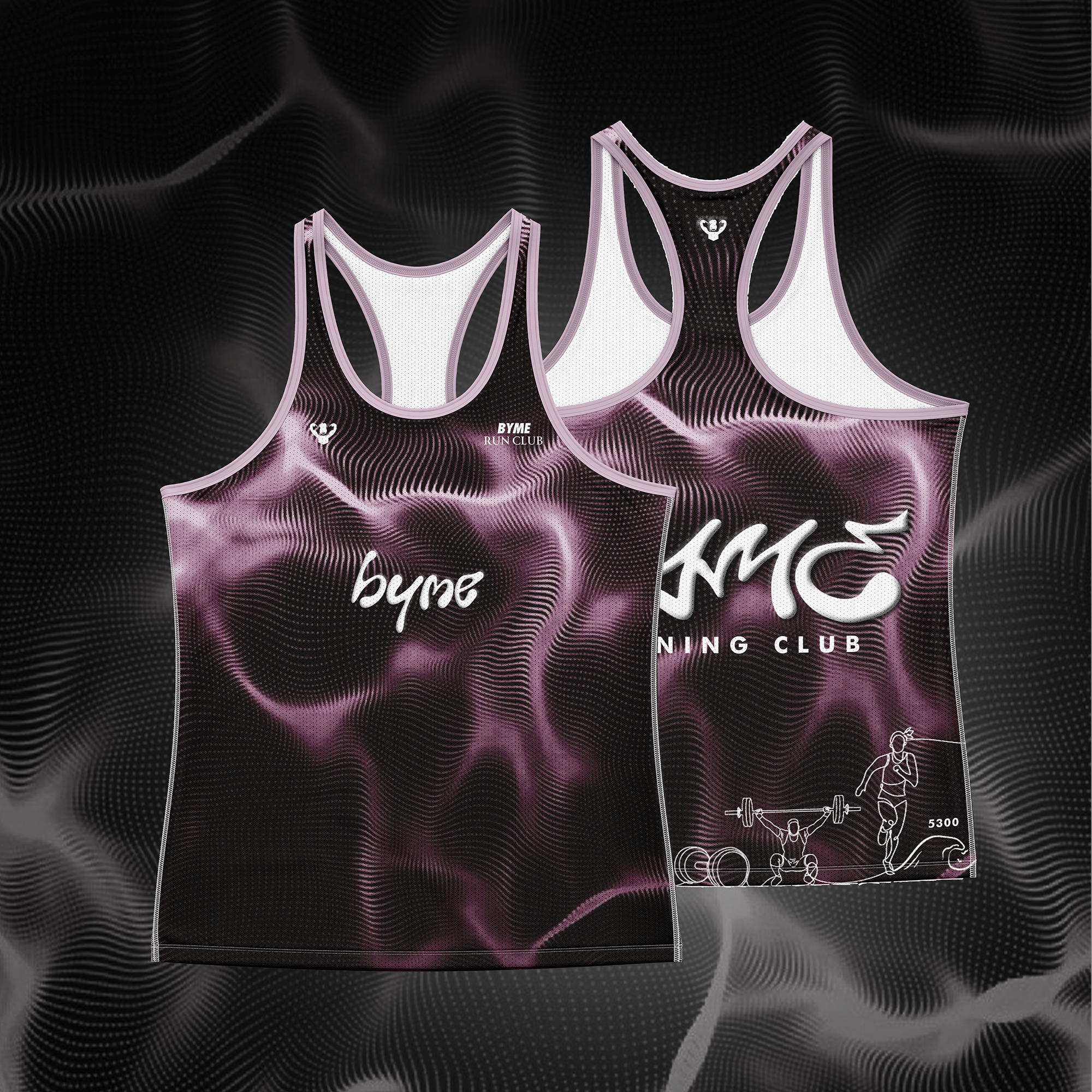 Pink Byme Performance Running Singlet
