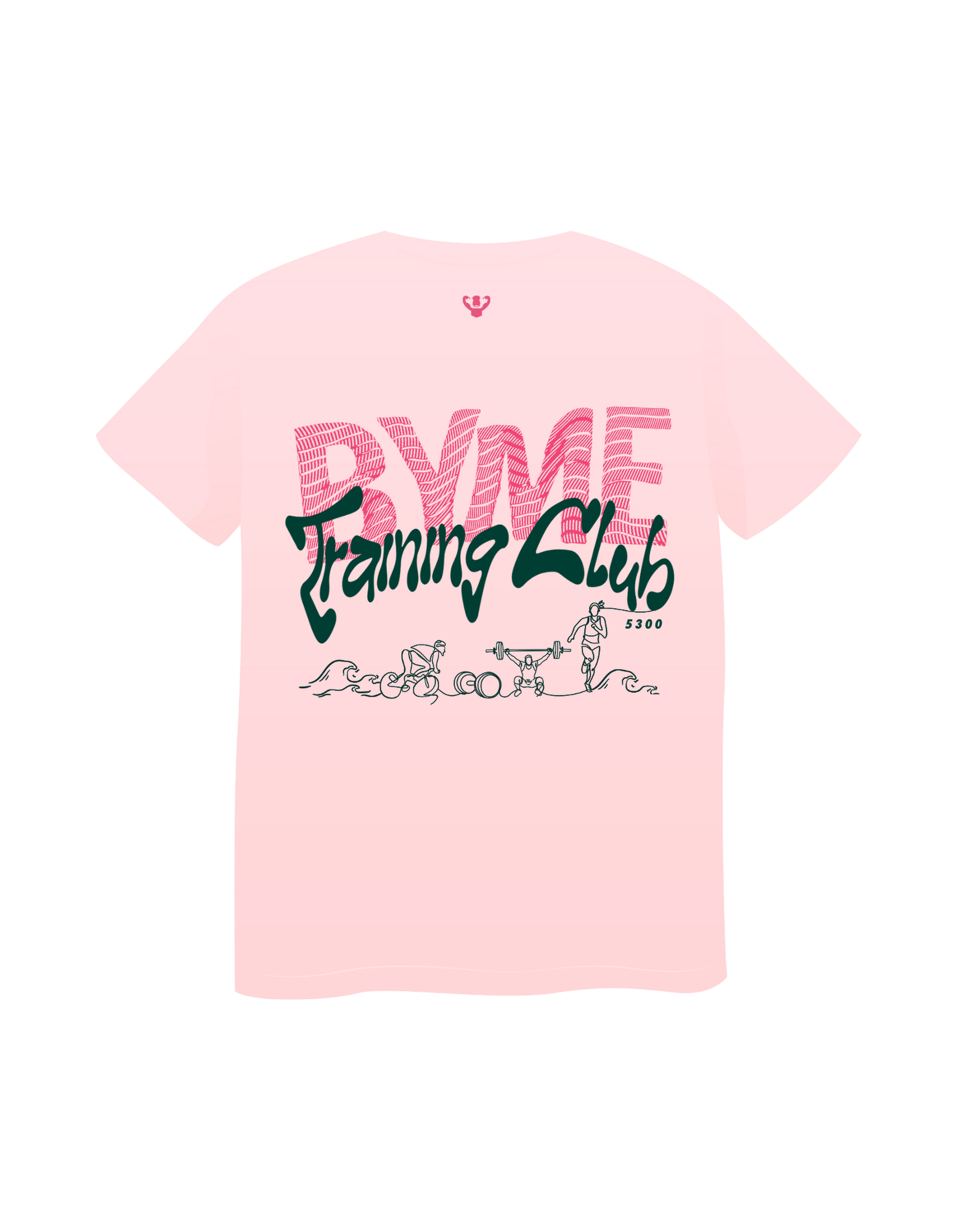 Byme Training Club Drifit Shirt - Light Pink