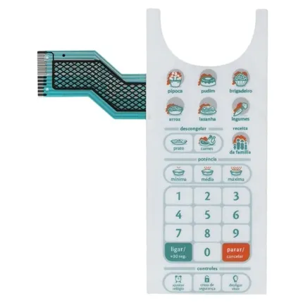 Teclado membrana para micro-ondas