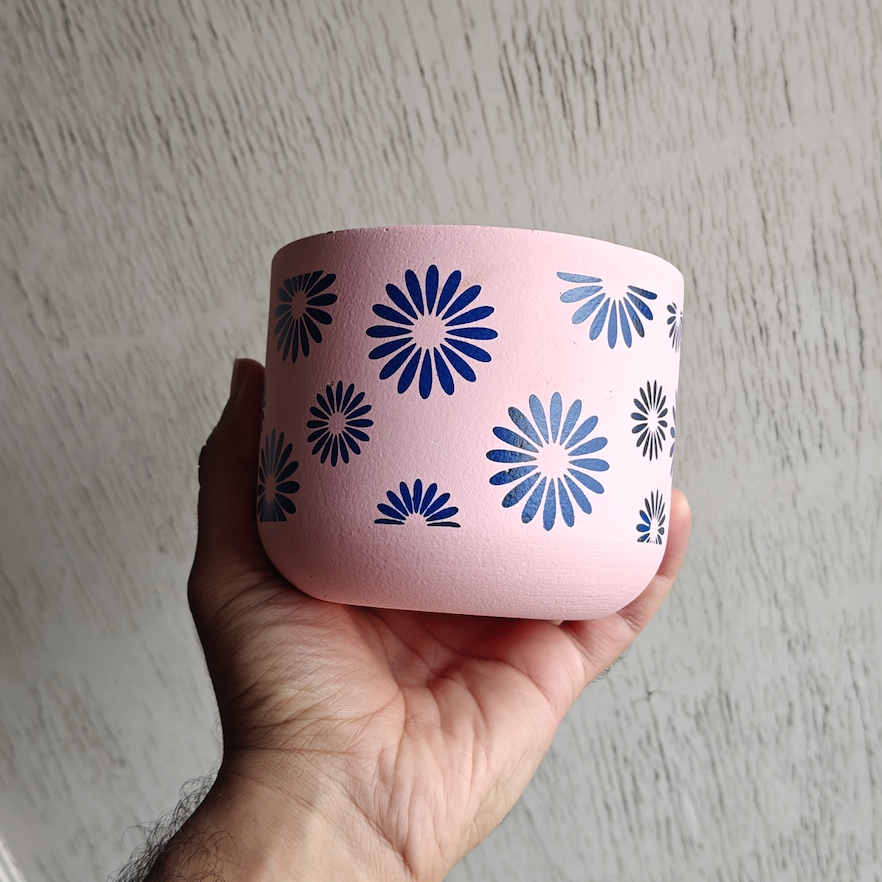 Terracotta Floral Planter