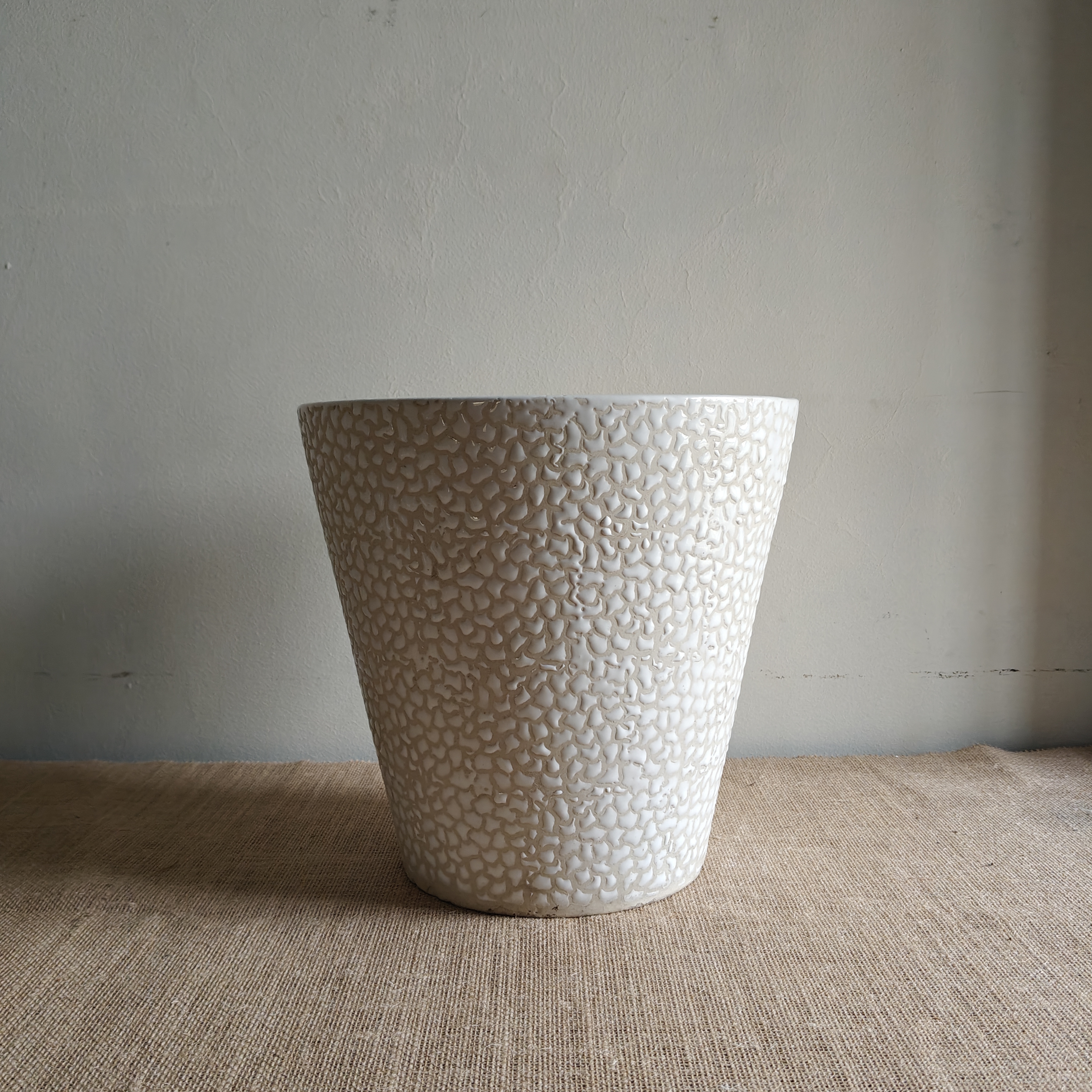 Textured Ceramic Flower Pot