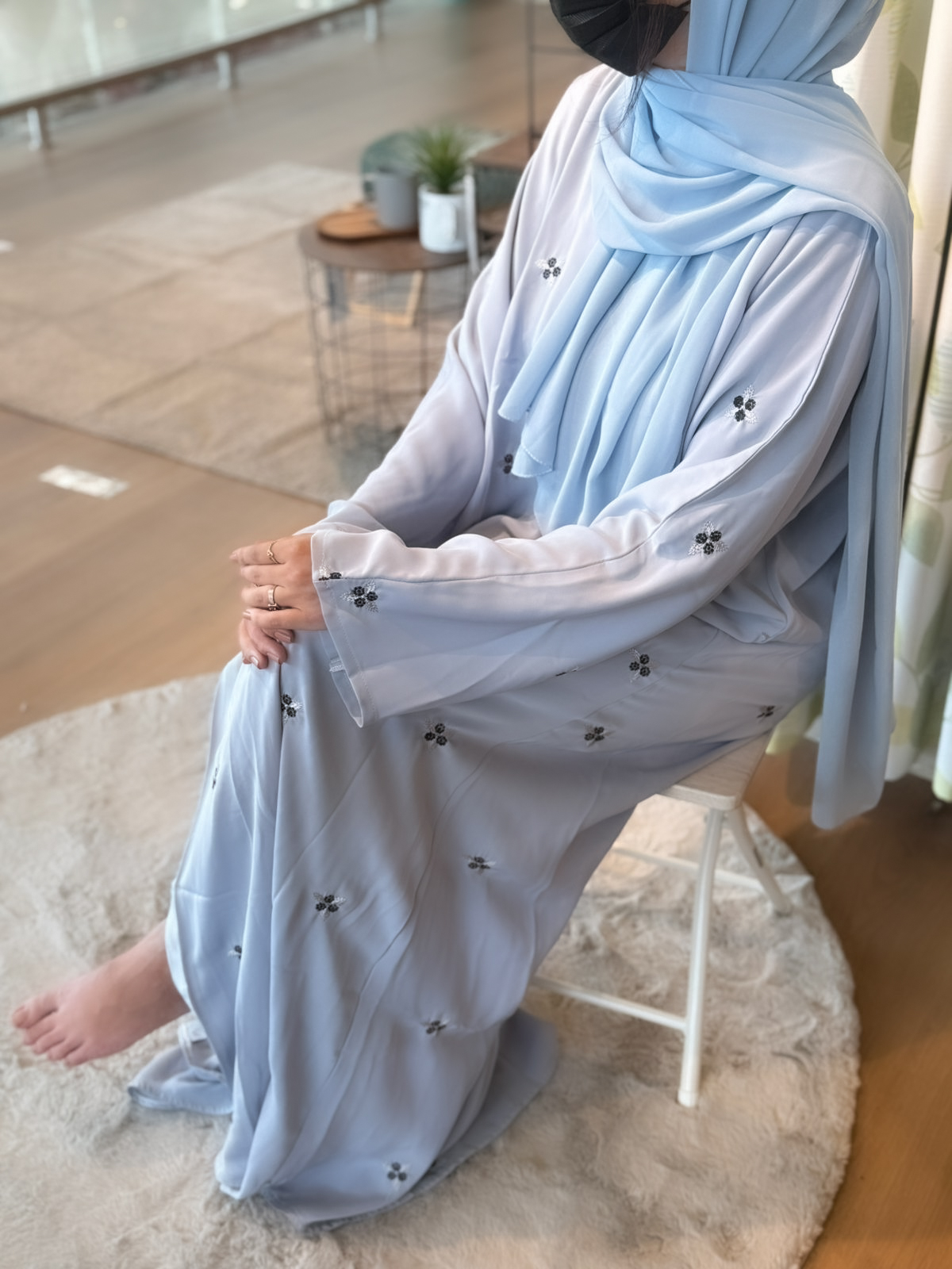 Elegant Lavender Abaya