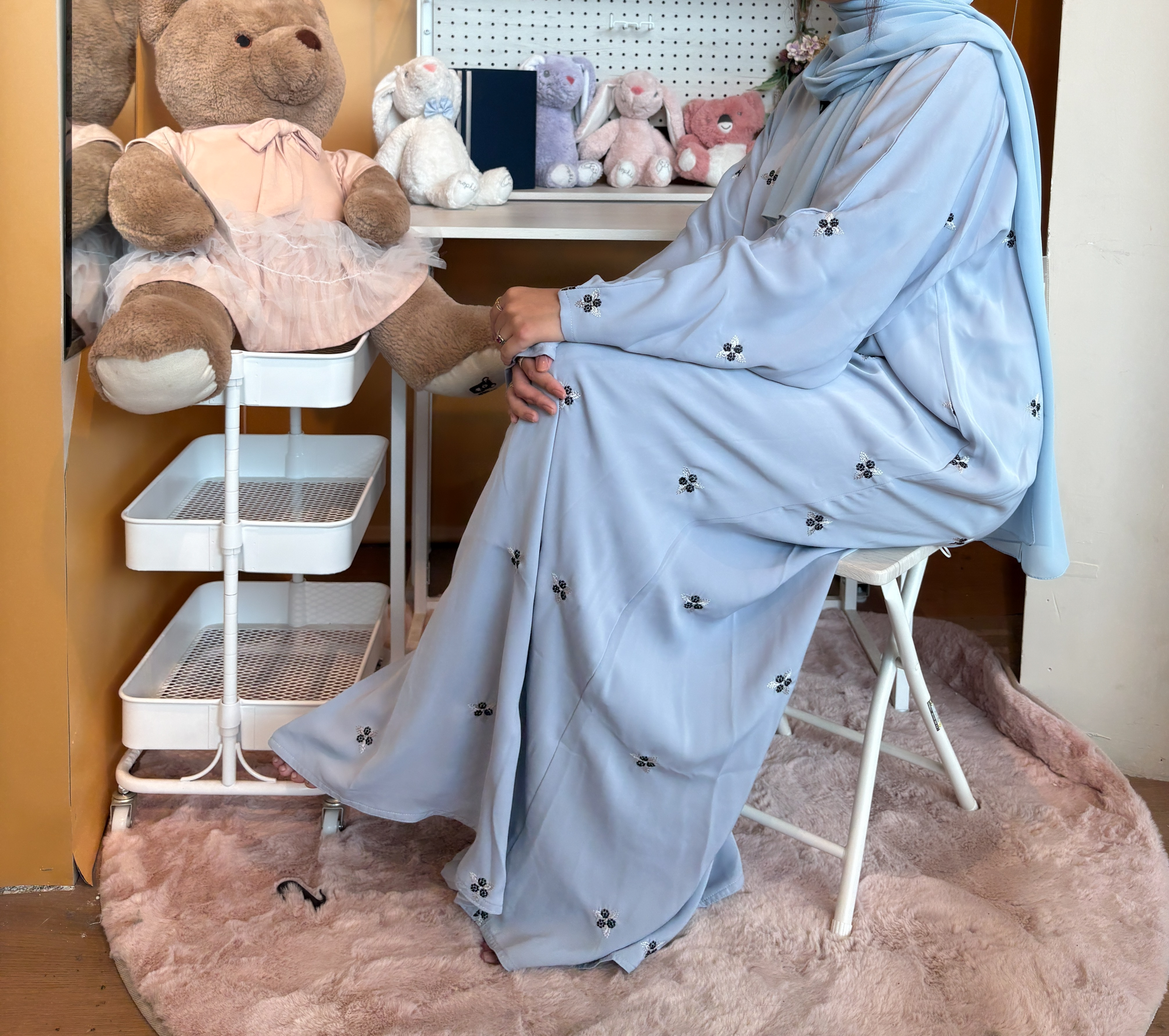 Elegant Lavender Abaya