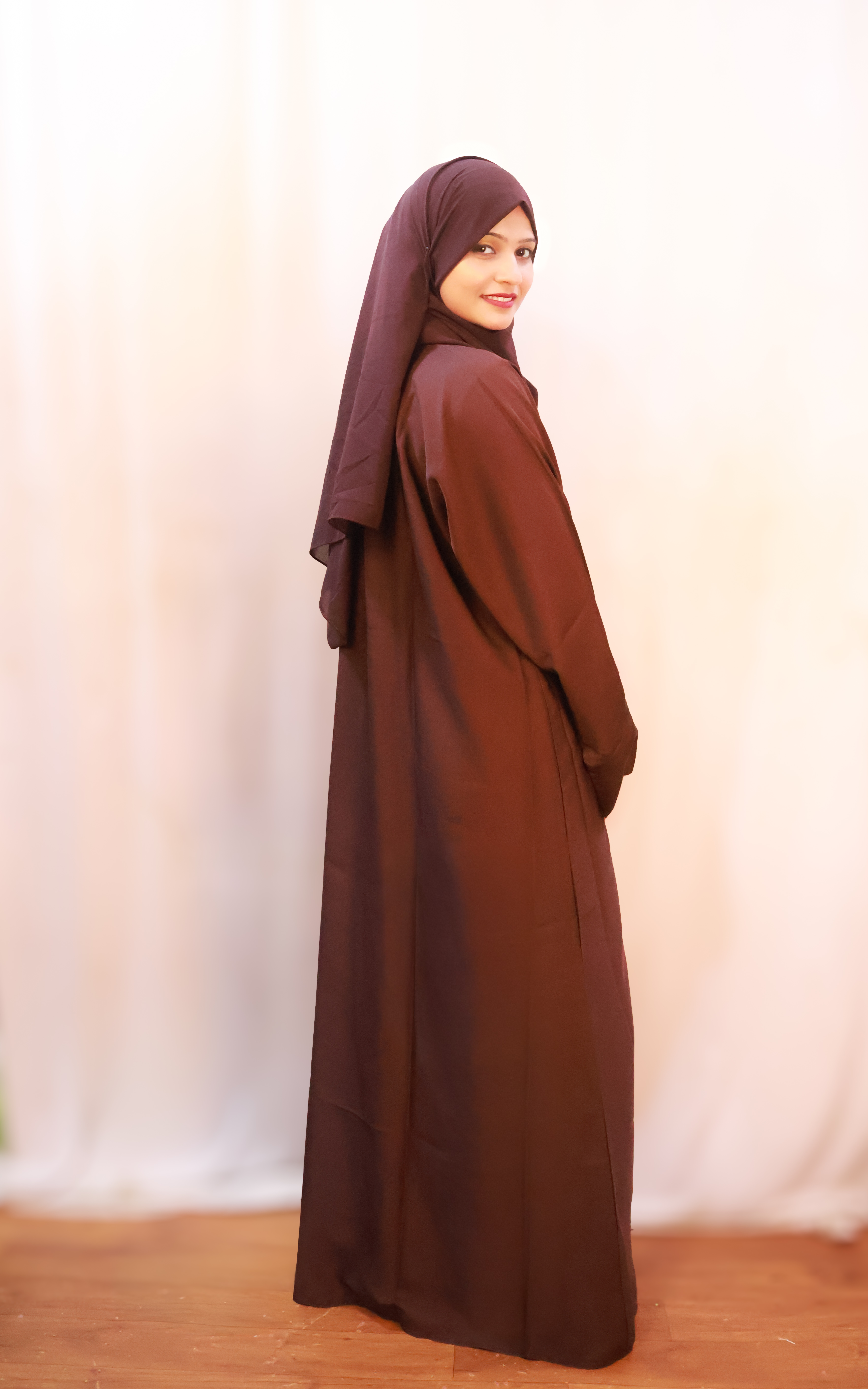 Elegant Maroon Abaya