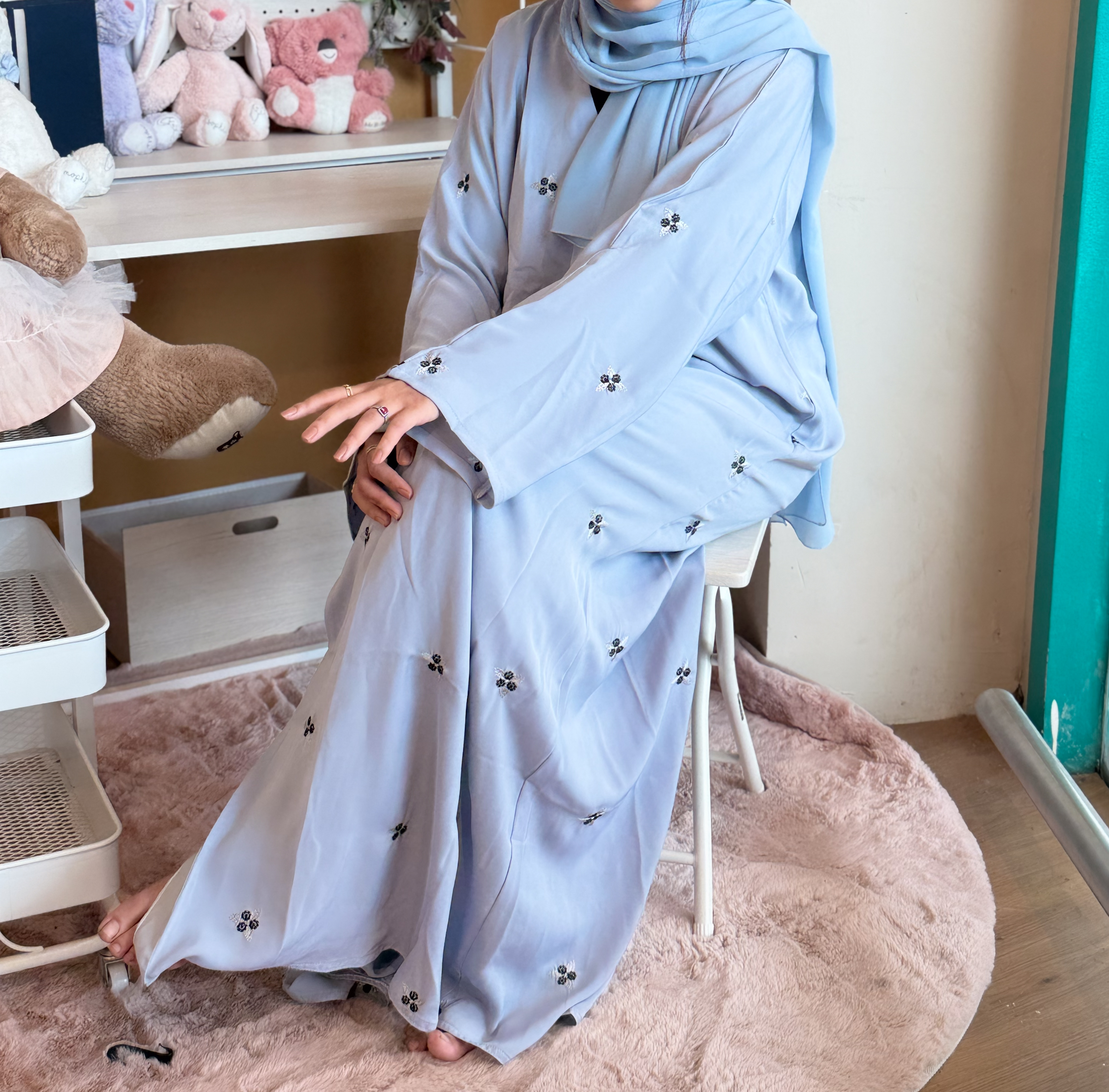 Elegant Lavender Abaya
