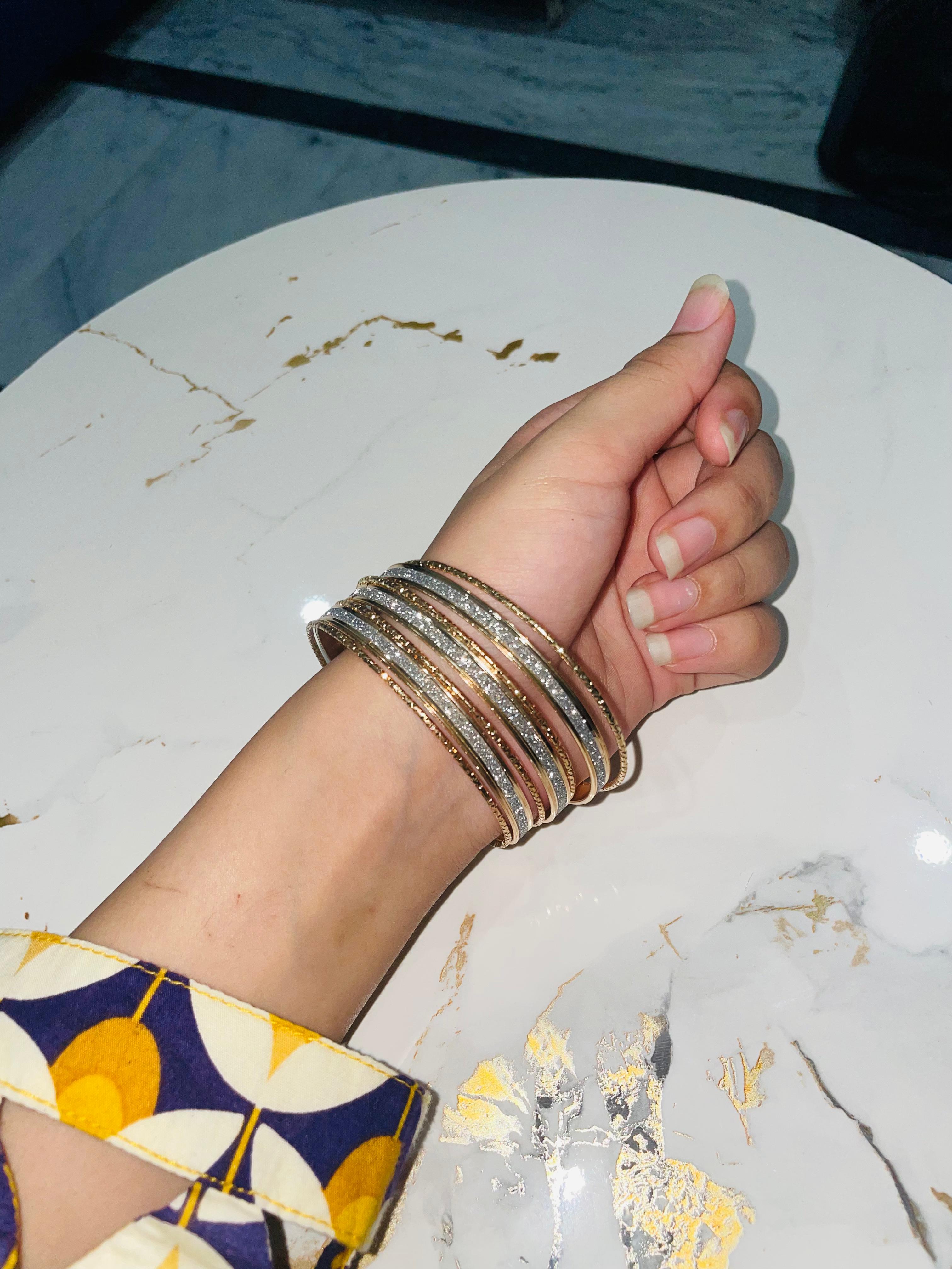 Gold-Plated Bangles Set
