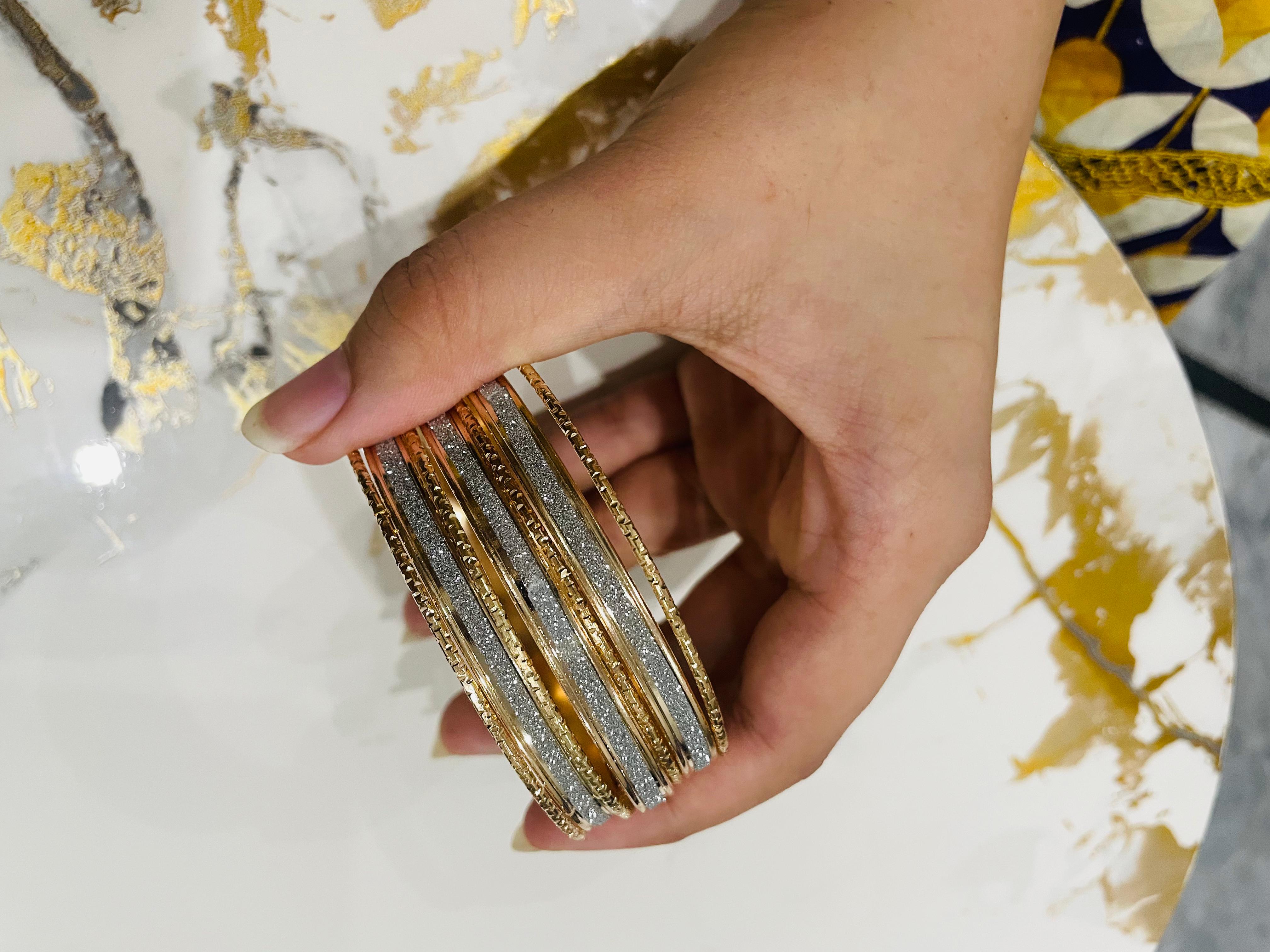 Gold-Plated Bangles Set