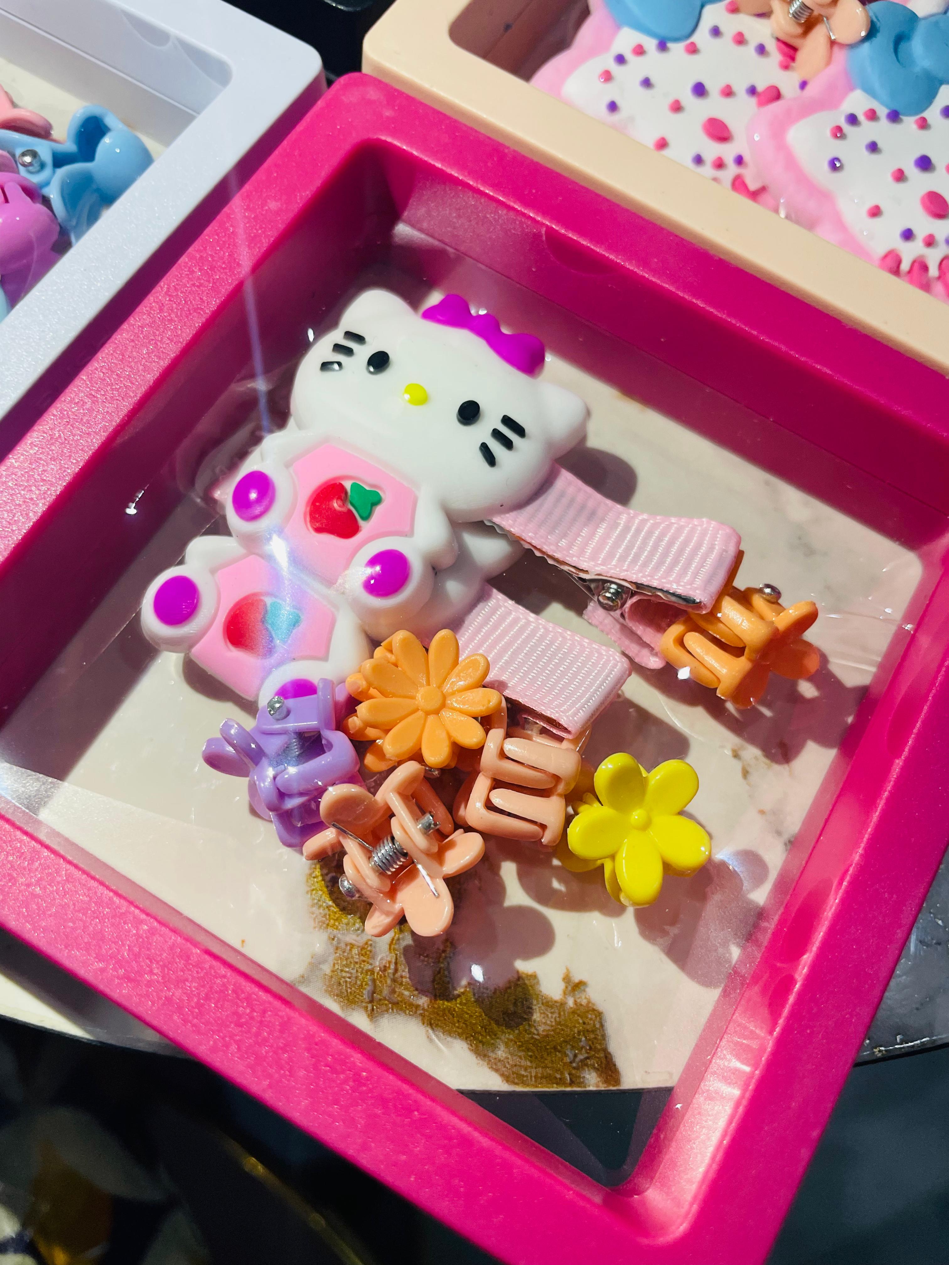 Set of Cute Hair Clips for Girls