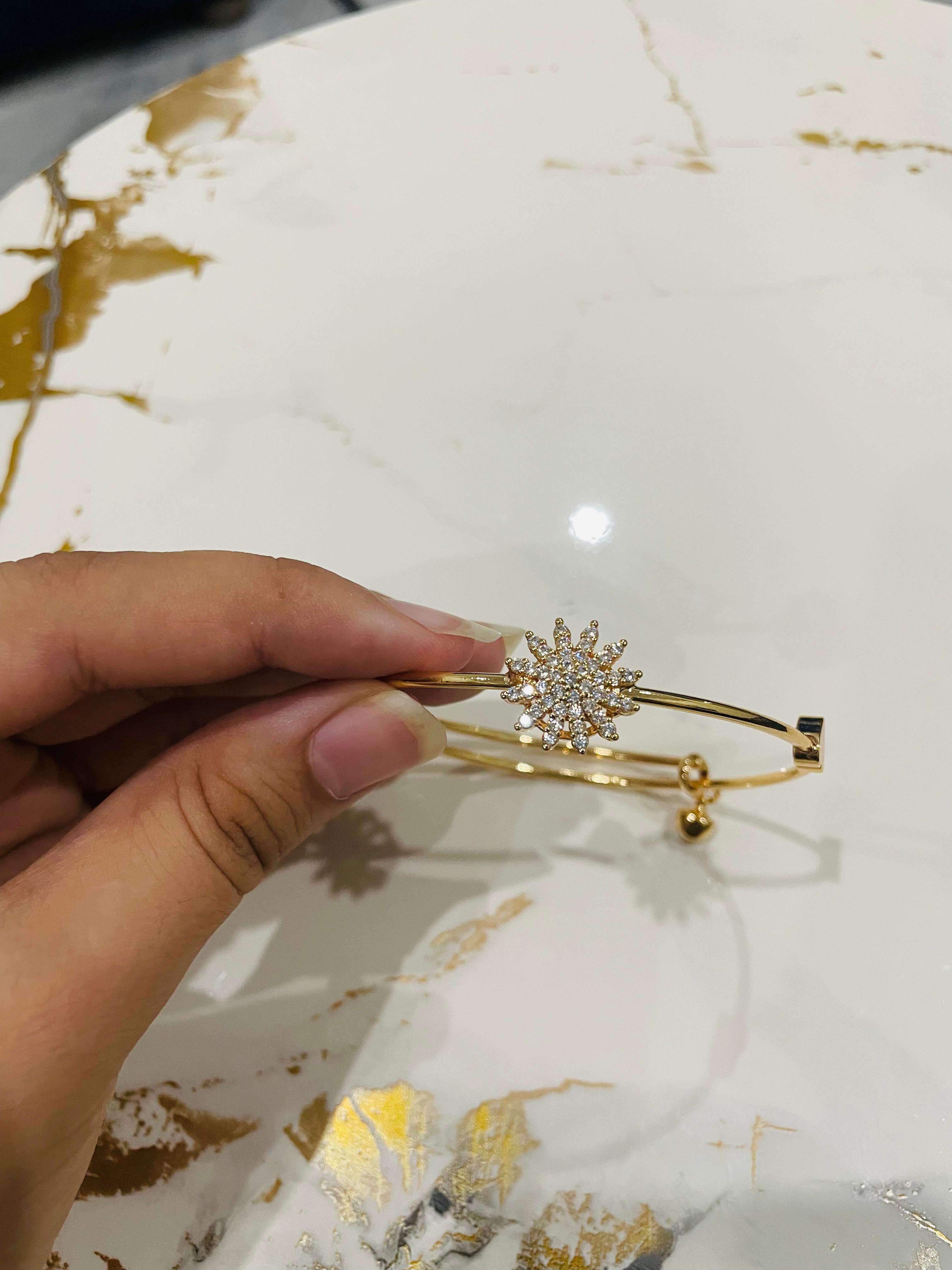 1pc Gold Sunburst Handcuff