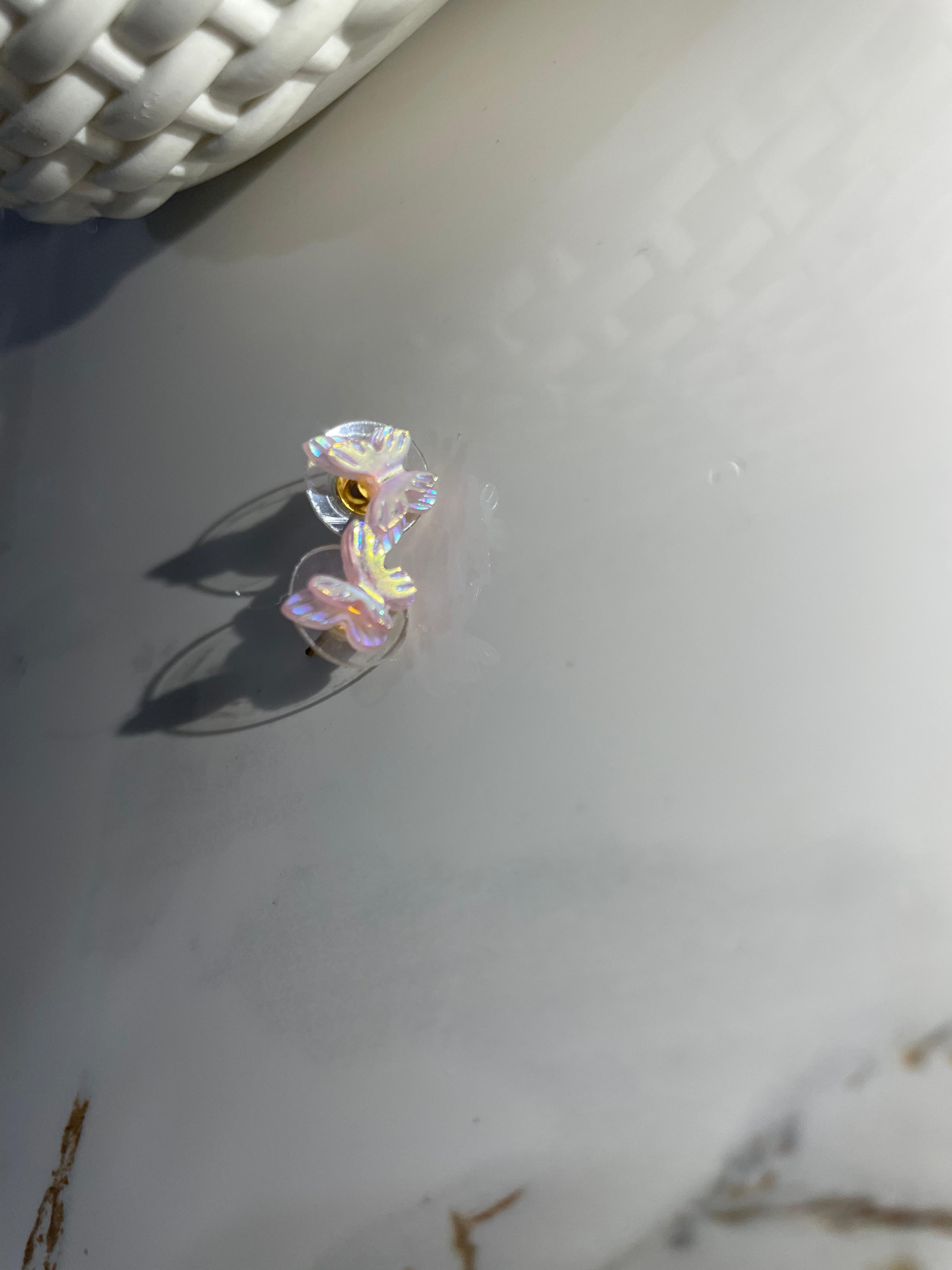 Iridescent Butterfly Earrings