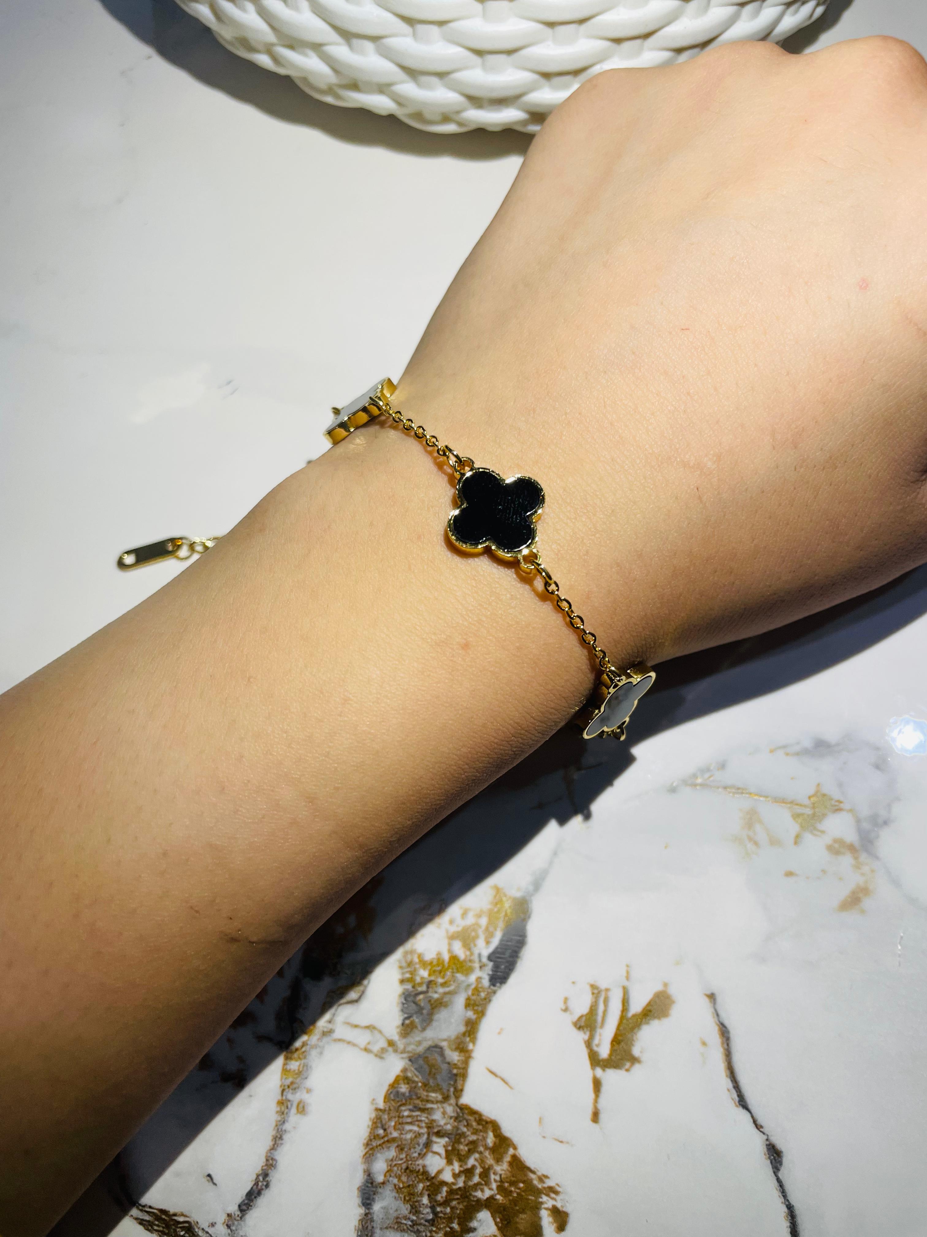 VAN-CLEEF Clover Stainless Steel Bracelet