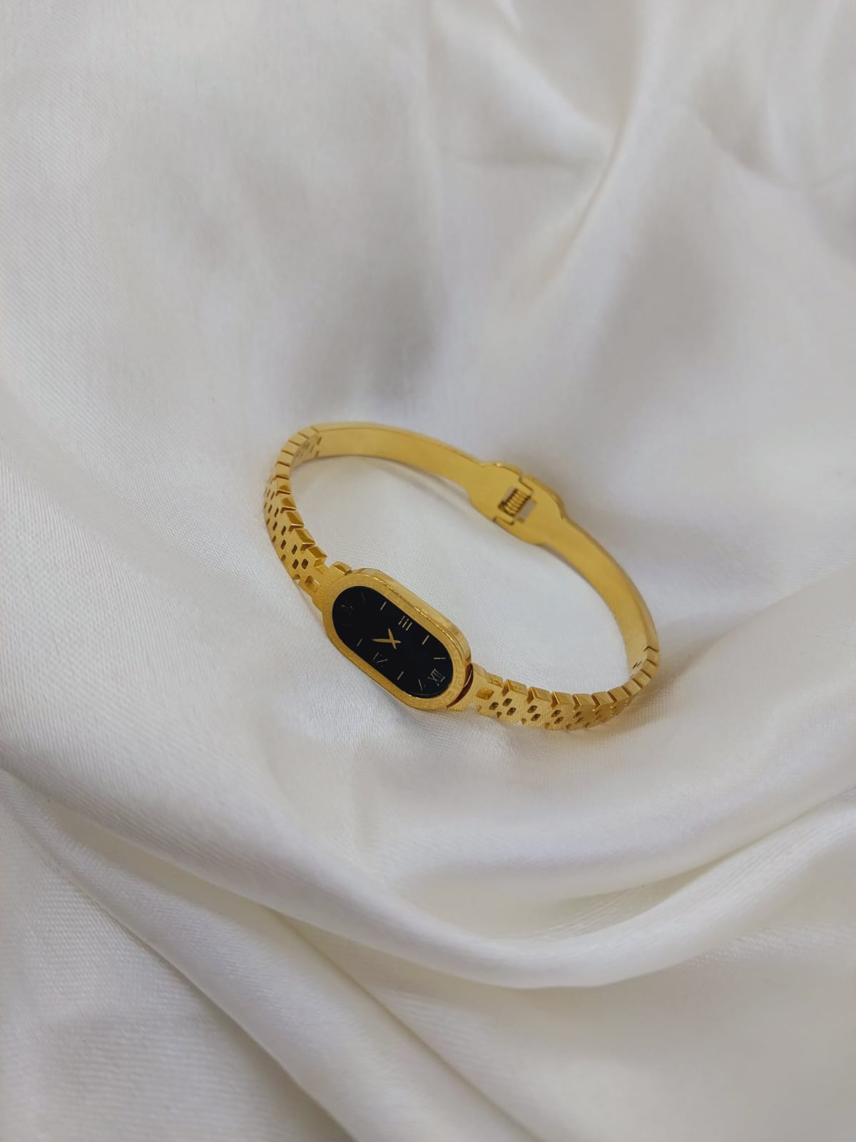 Noir Elegance Watch Bangle