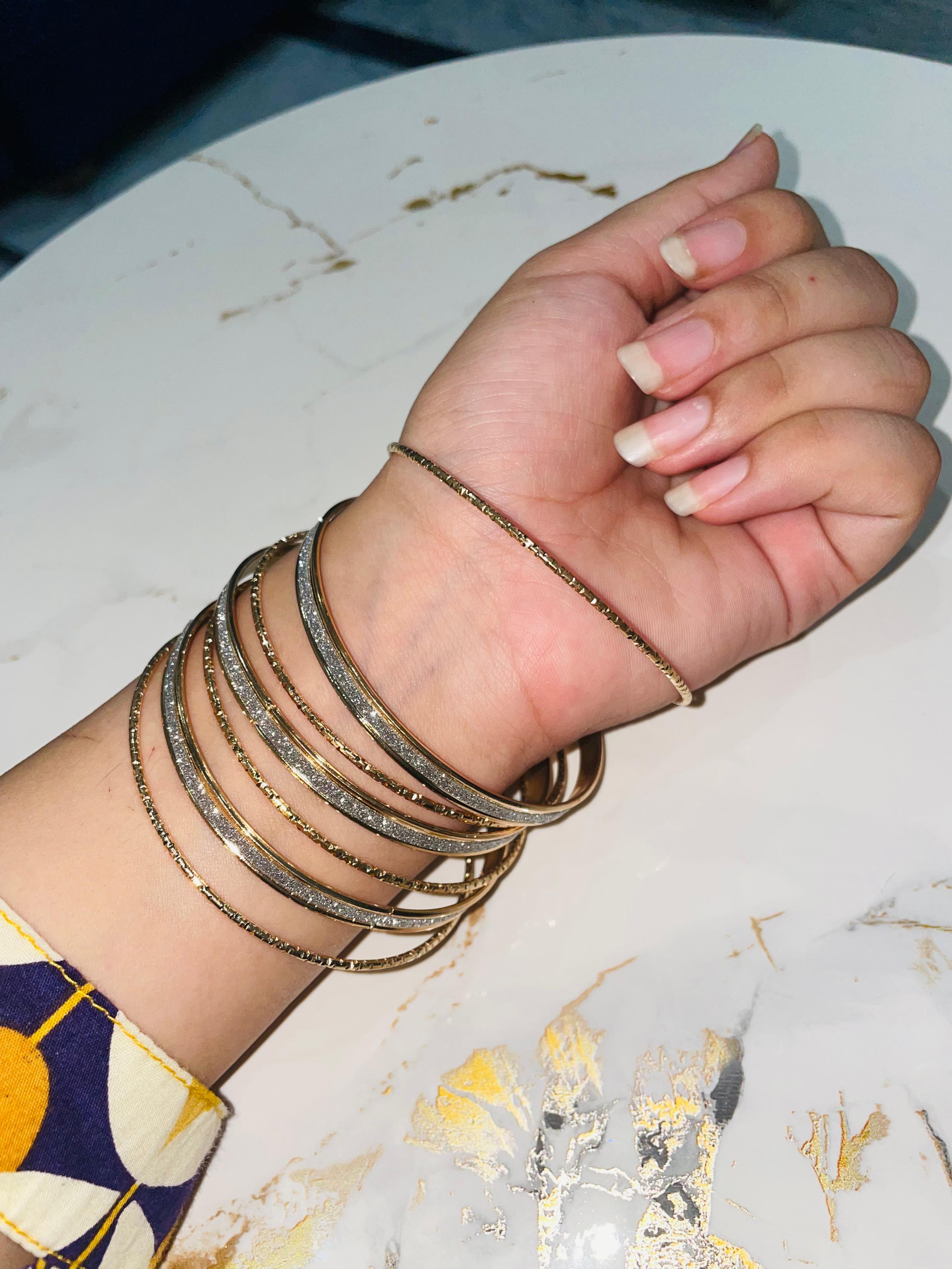Gold-Plated Bangles Set
