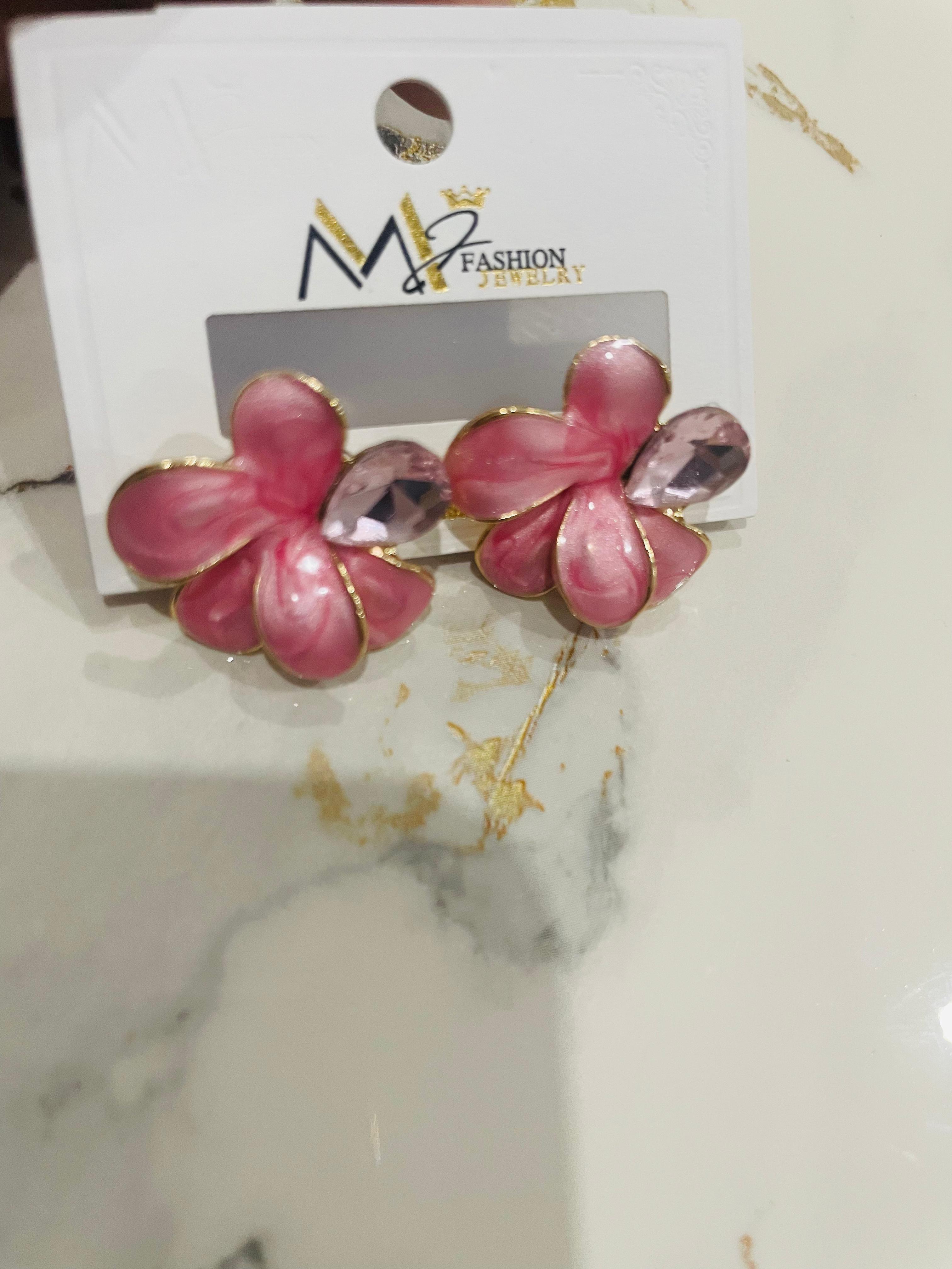 Random Multi-color Flower Shape Clips