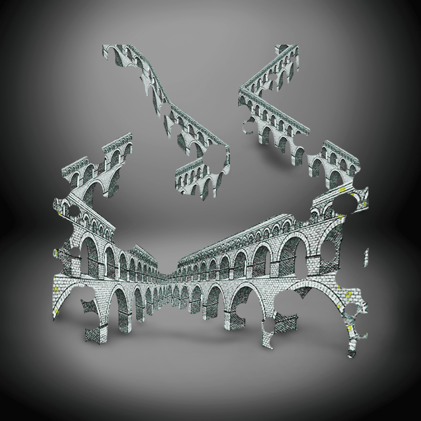 Modular Roman Aqueduct Sculpture