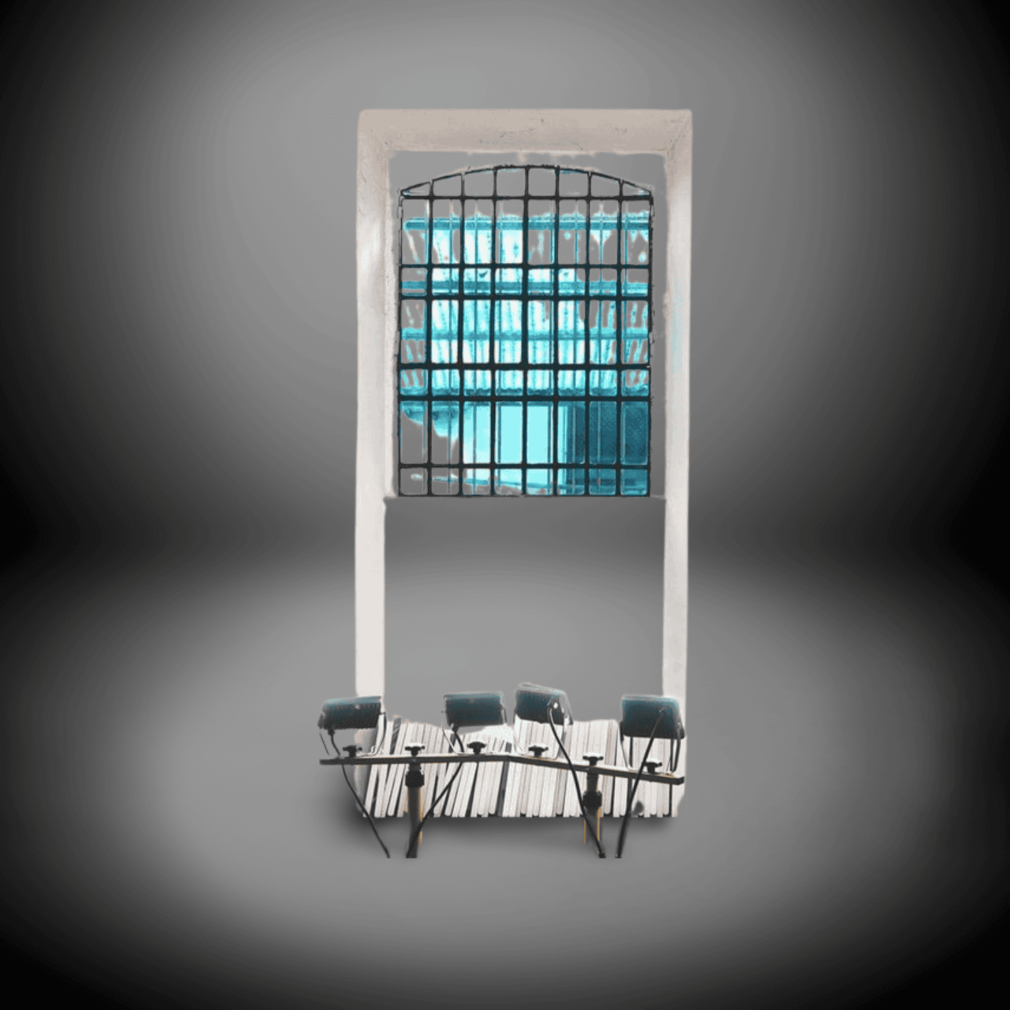 Modern Window-Frame Bookshelf