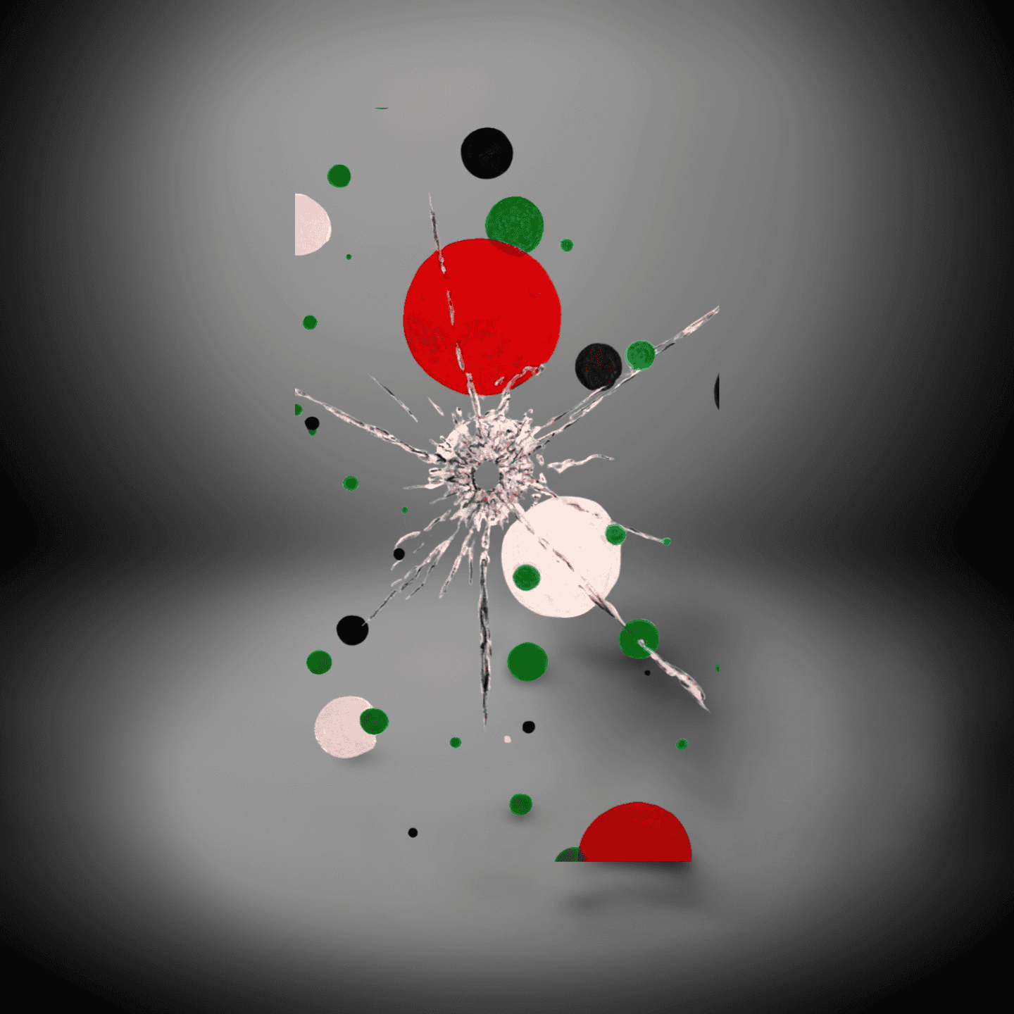 Abstract Glass Wall Art