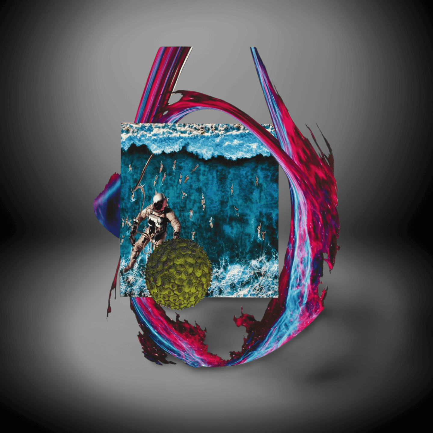 Surreal Ocean Warrior Art Print