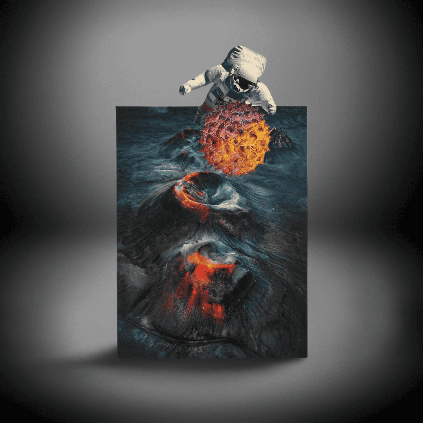 Cosmic Volcano Art Print