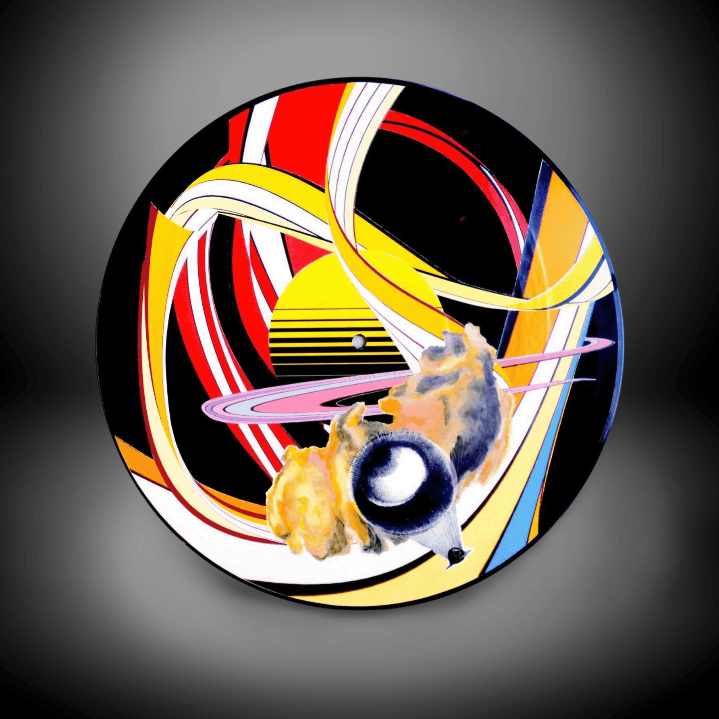 Abstract Space Art Wall Clock