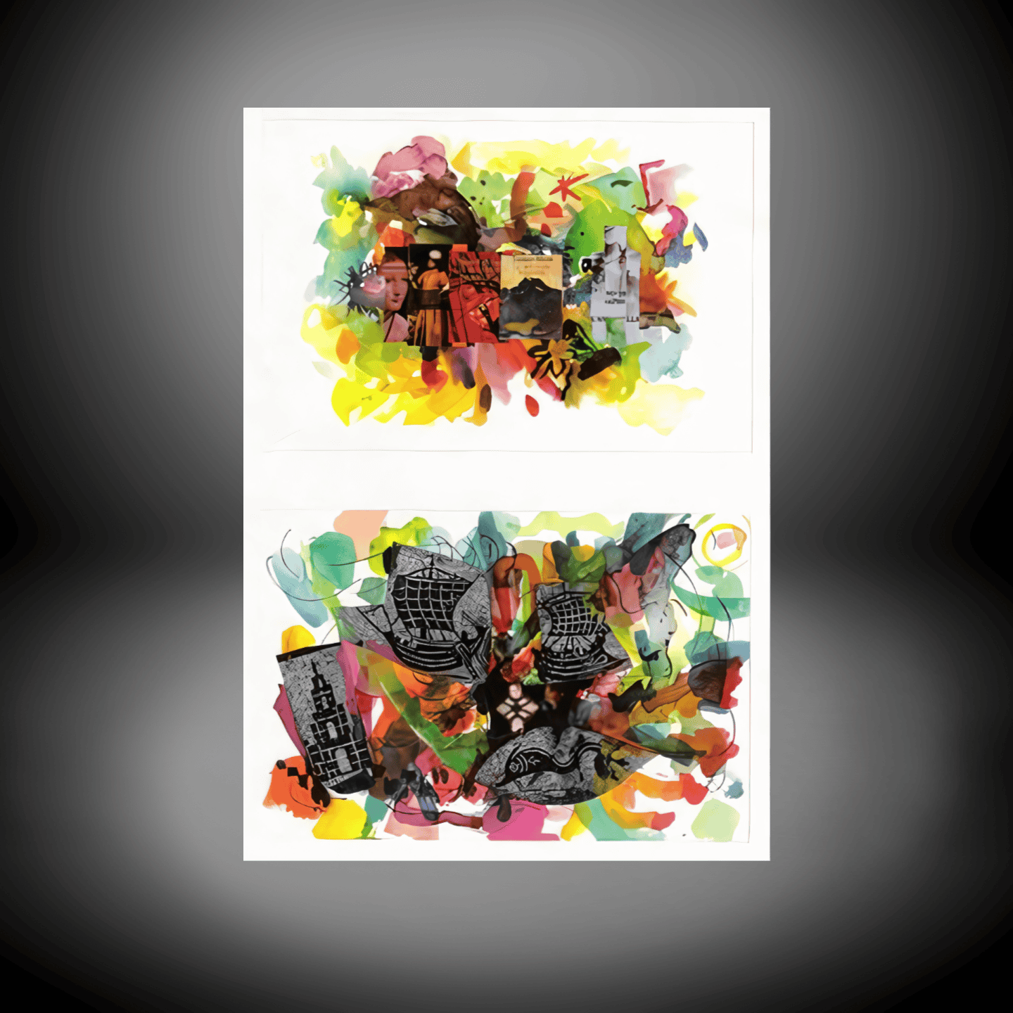 Abstract Mixed Media Art Prints