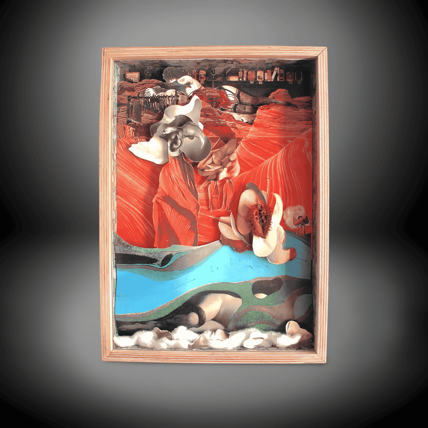 Surrealist Mixed Media Art Piece