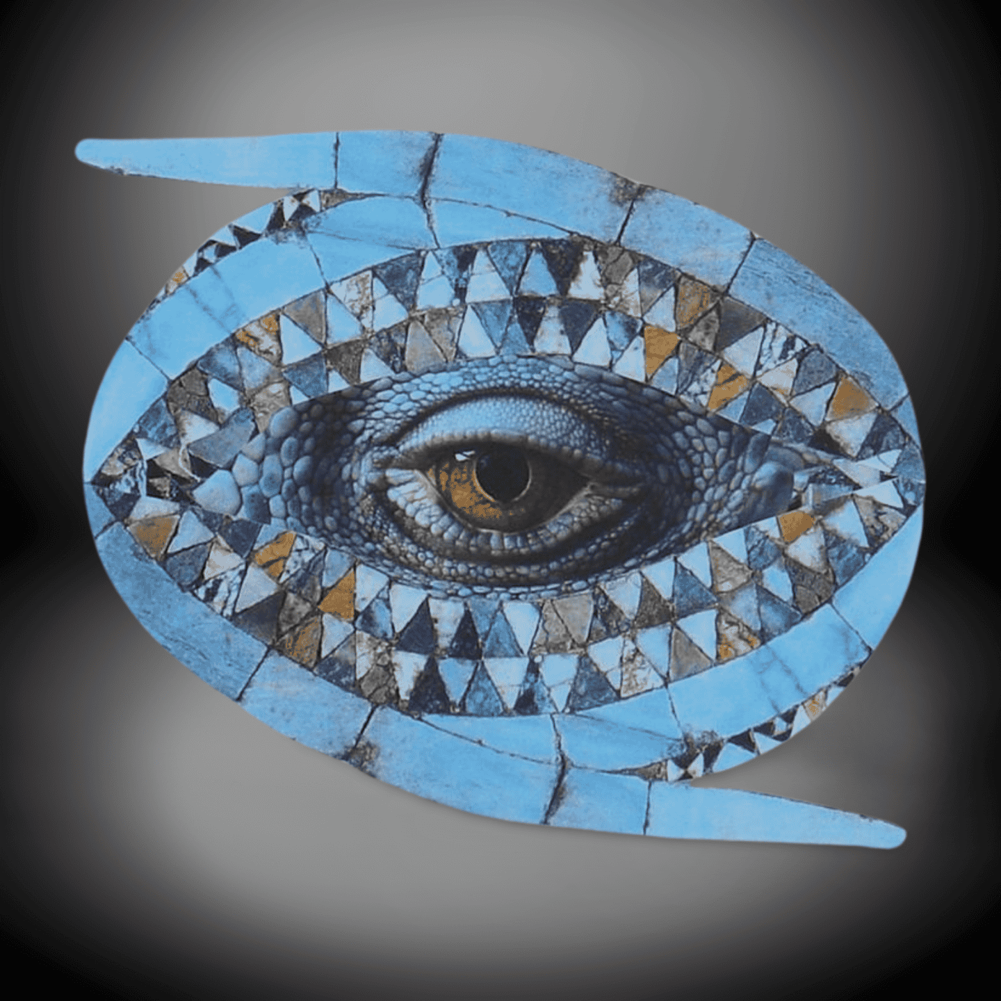 Handcrafted Mosaic Wall Clock